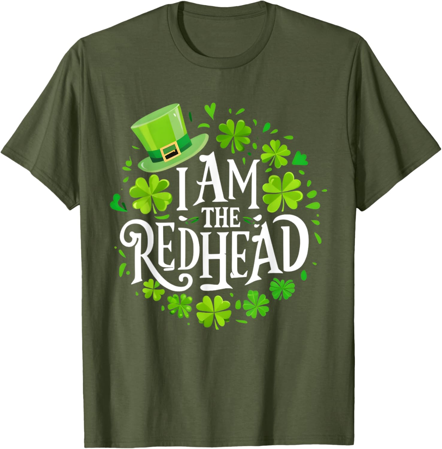 Funny St Patricks Day Redhead T-Shirt for Women - I Am The Redhead Dibs - 2