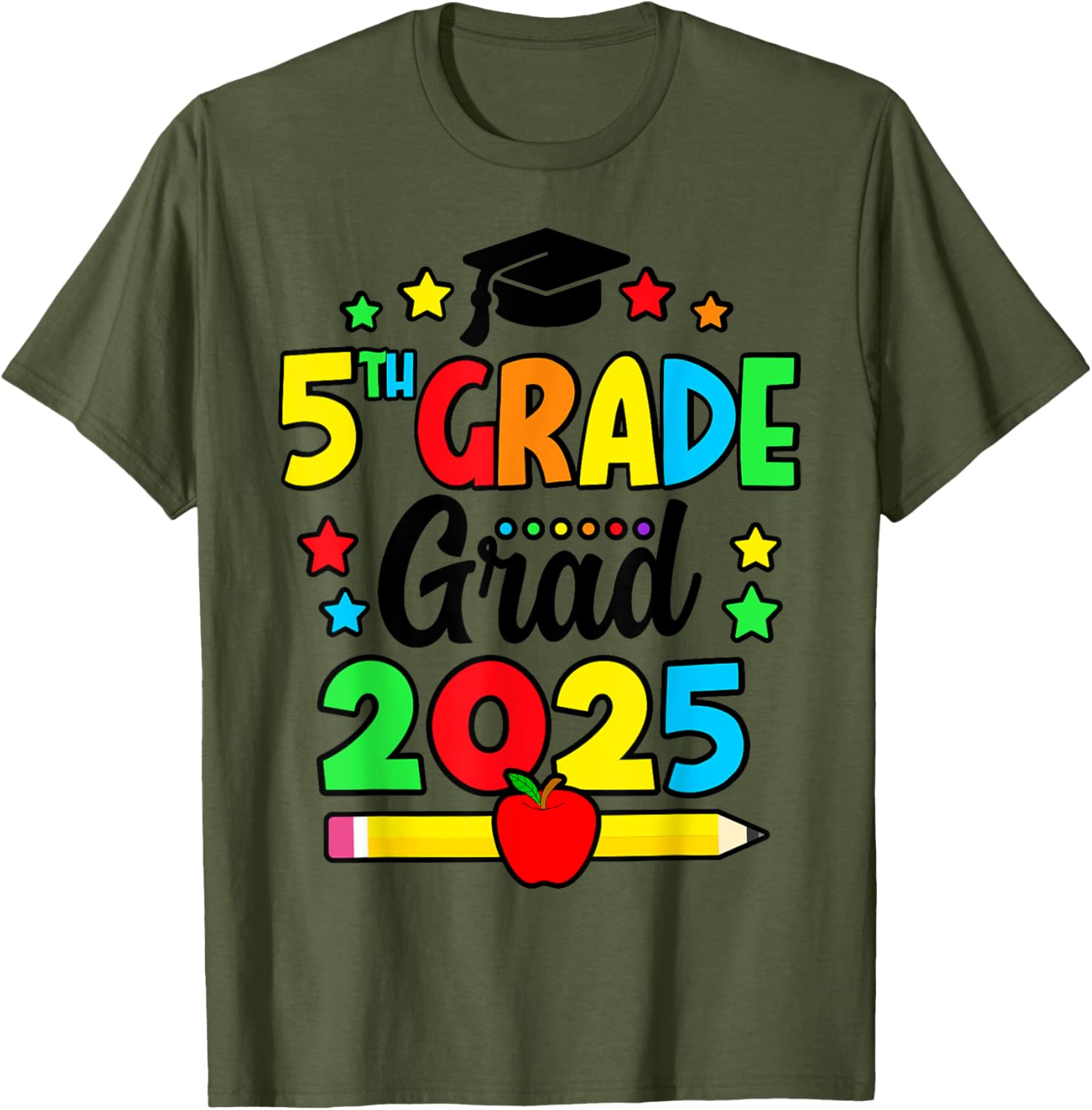 Fifth Grade Graduate 2025 T-Shirt for Elementary School Celebration - 15