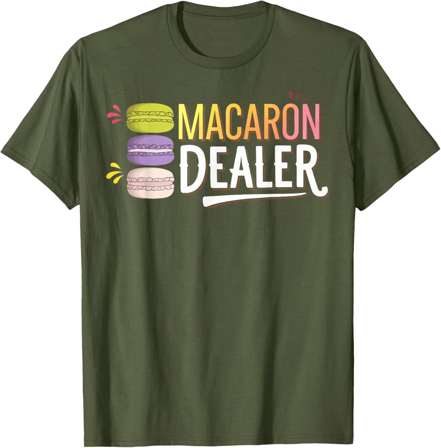 Charming Macaron Dealer T-Shirt for Sweet Treat Lovers and Foodies - 15