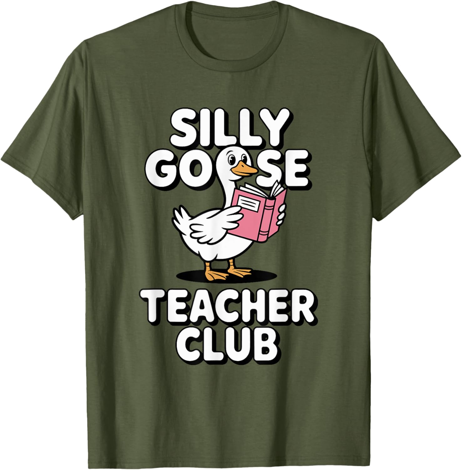 Silly Goose Teacher Club Fun Back to School Humor T-Shirt for Educators - 20