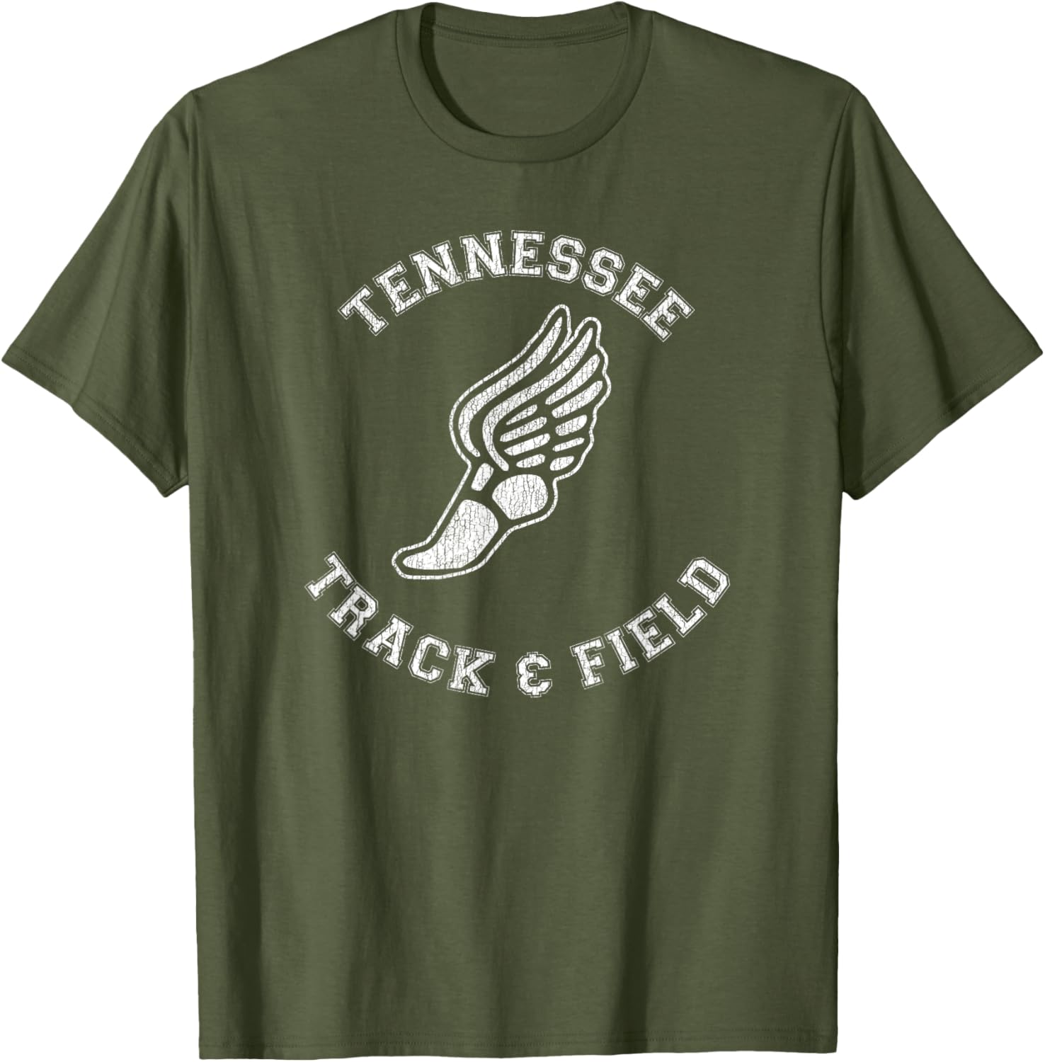 Tennessee Track and Field Retro Classic 80s Distressed T-Shirt - 6