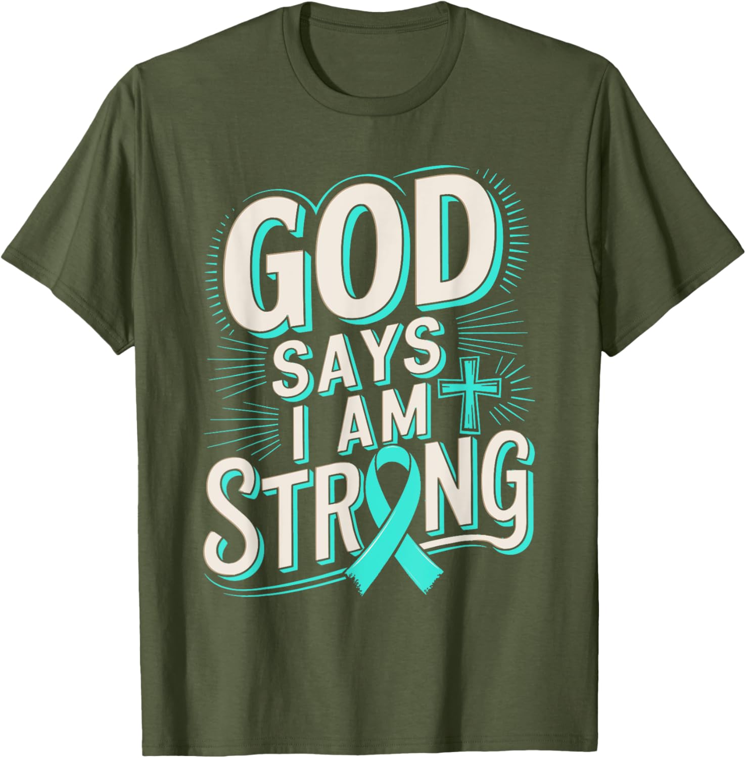 God Says I'm Strong Survivor Dysautonomia Awareness T-Shirt for Supporters - 4