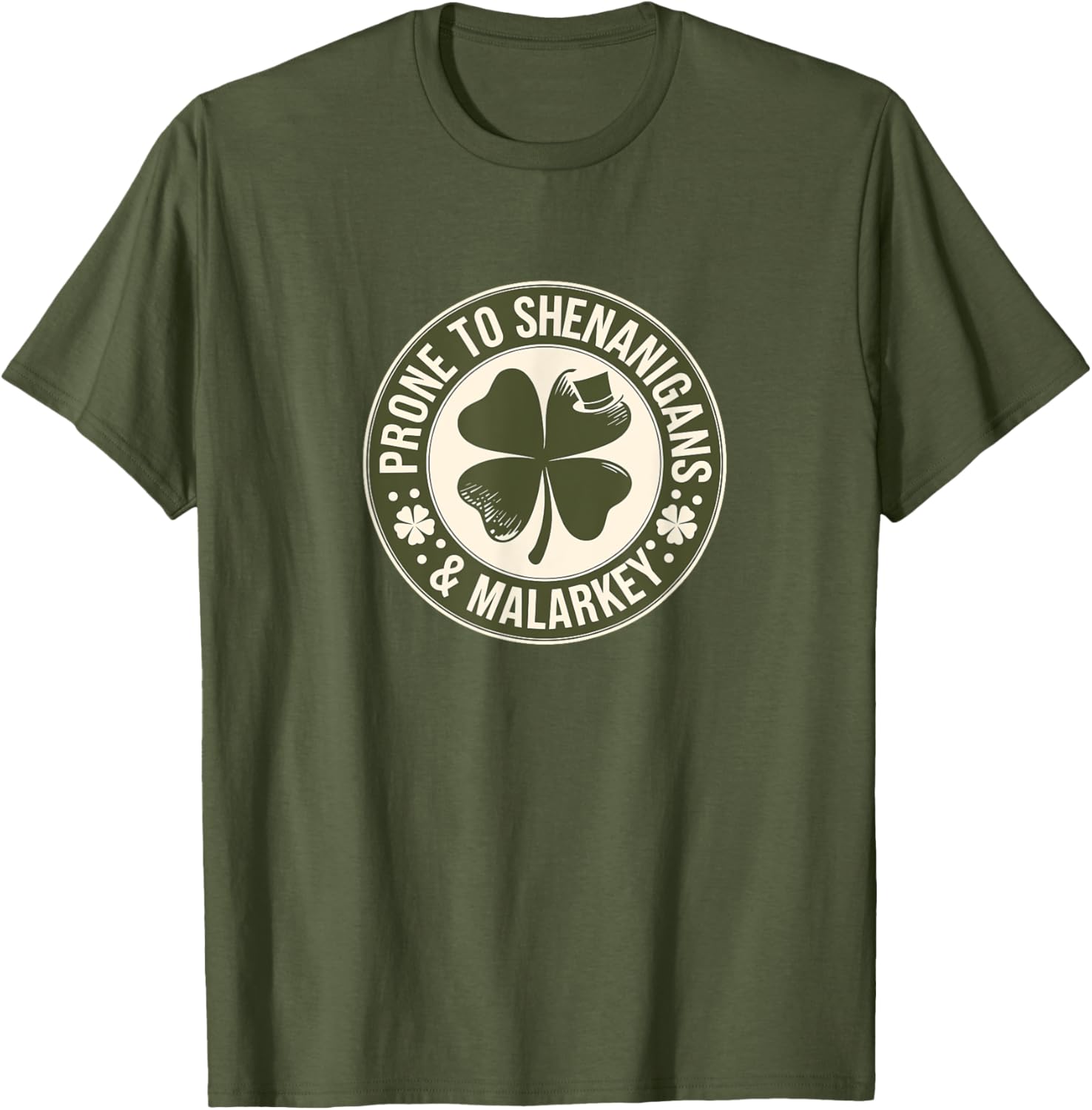 Prone to Shenanigans St Patrick's Day Clover T-Shirt for Fun Celebrations - 22