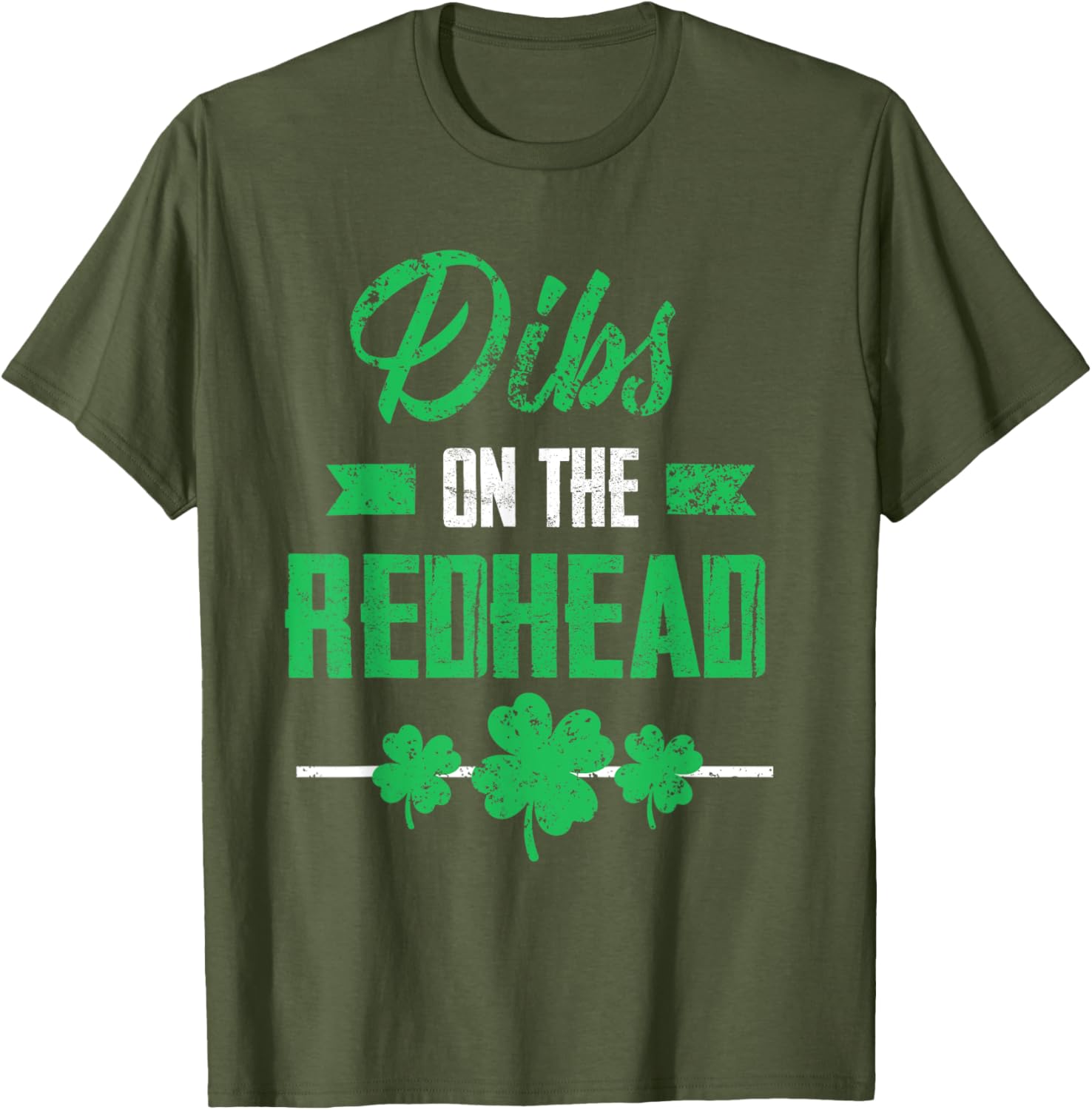 Dibs on the Redhead Shamrock Funny St Patricks Day T-Shirt for Laughs - 9