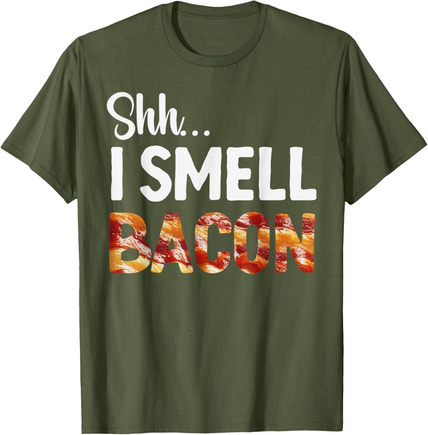 Funny Bacon Lover T-Shirt for Breakfast Fans - Shh I Smell Bacon! - 8