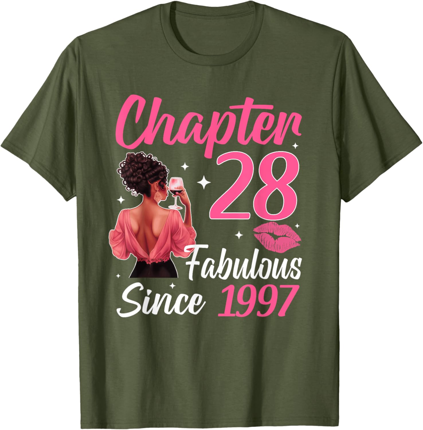 Fabulous Since 1997 28th Birthday T-Shirt for Black Women Celebrate in Style - 2