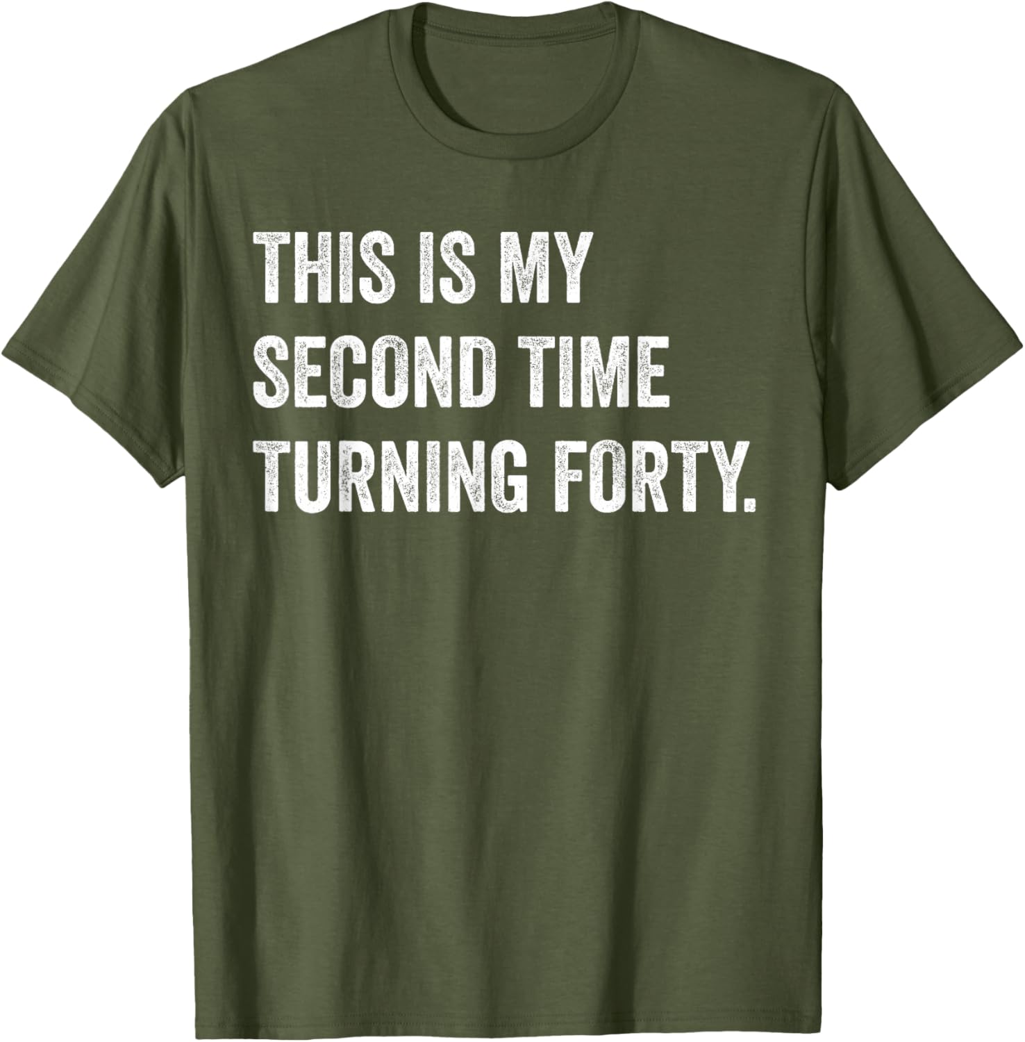Funny 80th Birthday T-Shirt This My Second Time Turning 40 Gift - 6