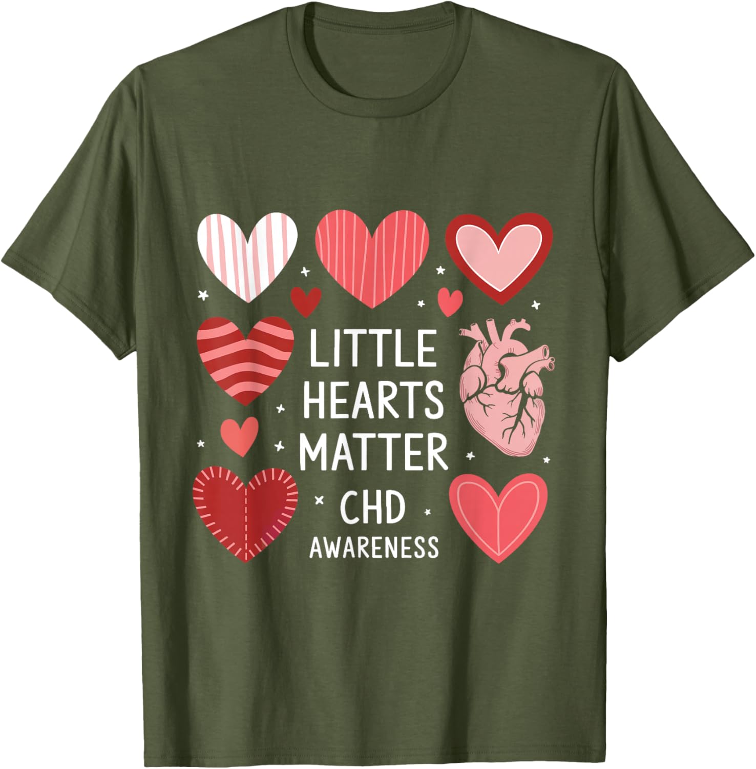 Heart Anatomy Valentine T-Shirt for CHD Awareness - Love with Purpose - 15