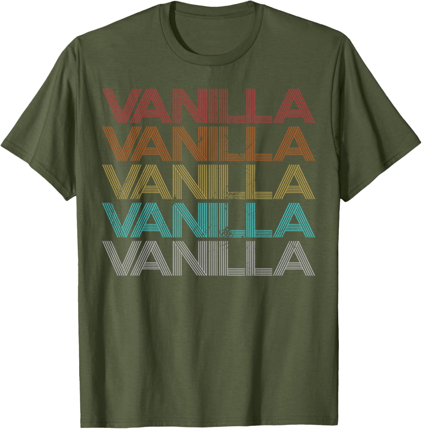 Retro Vintage Vanilla T-Shirt for Trendy Casual Style and Comfort - 2