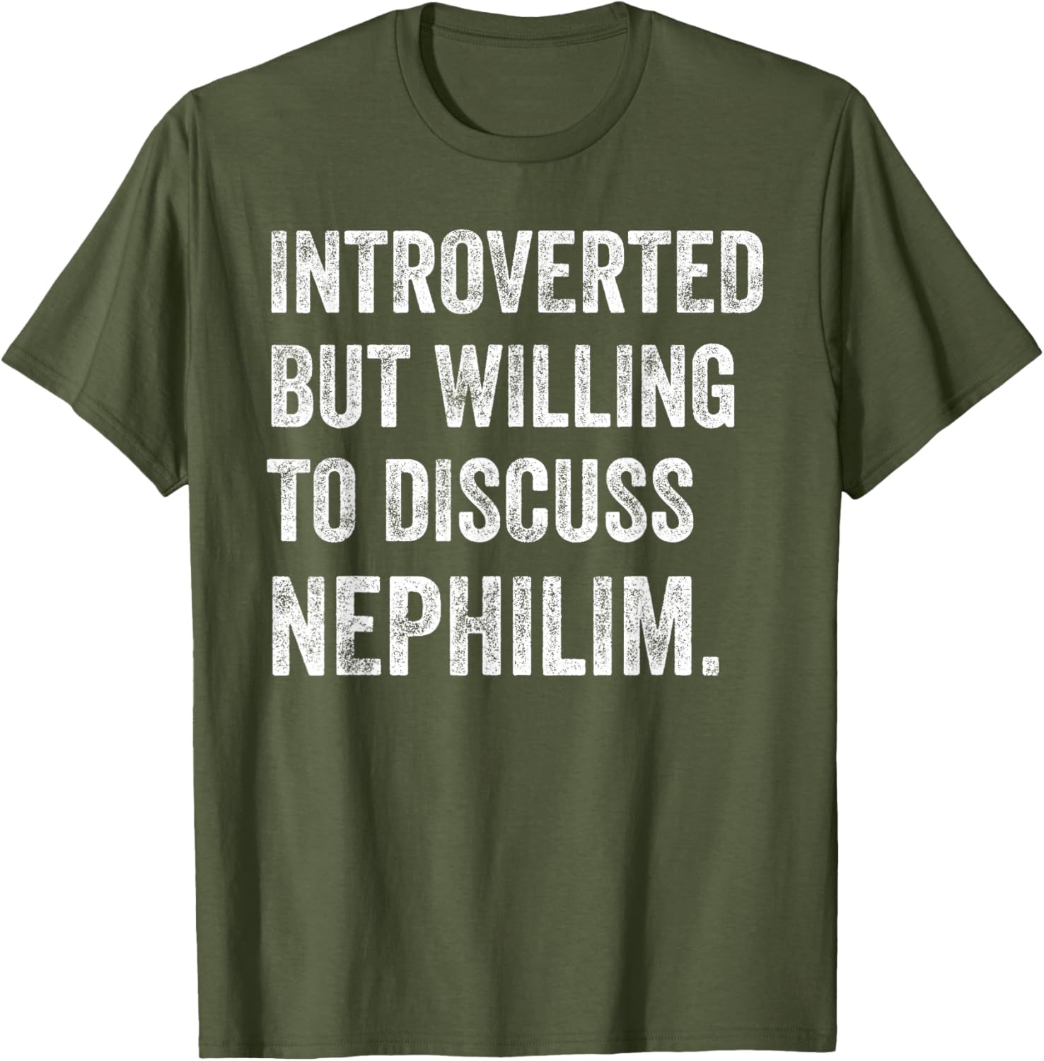 Introverted Nephilim Humor T-Shirt Perfect for Fun Discussions - 3