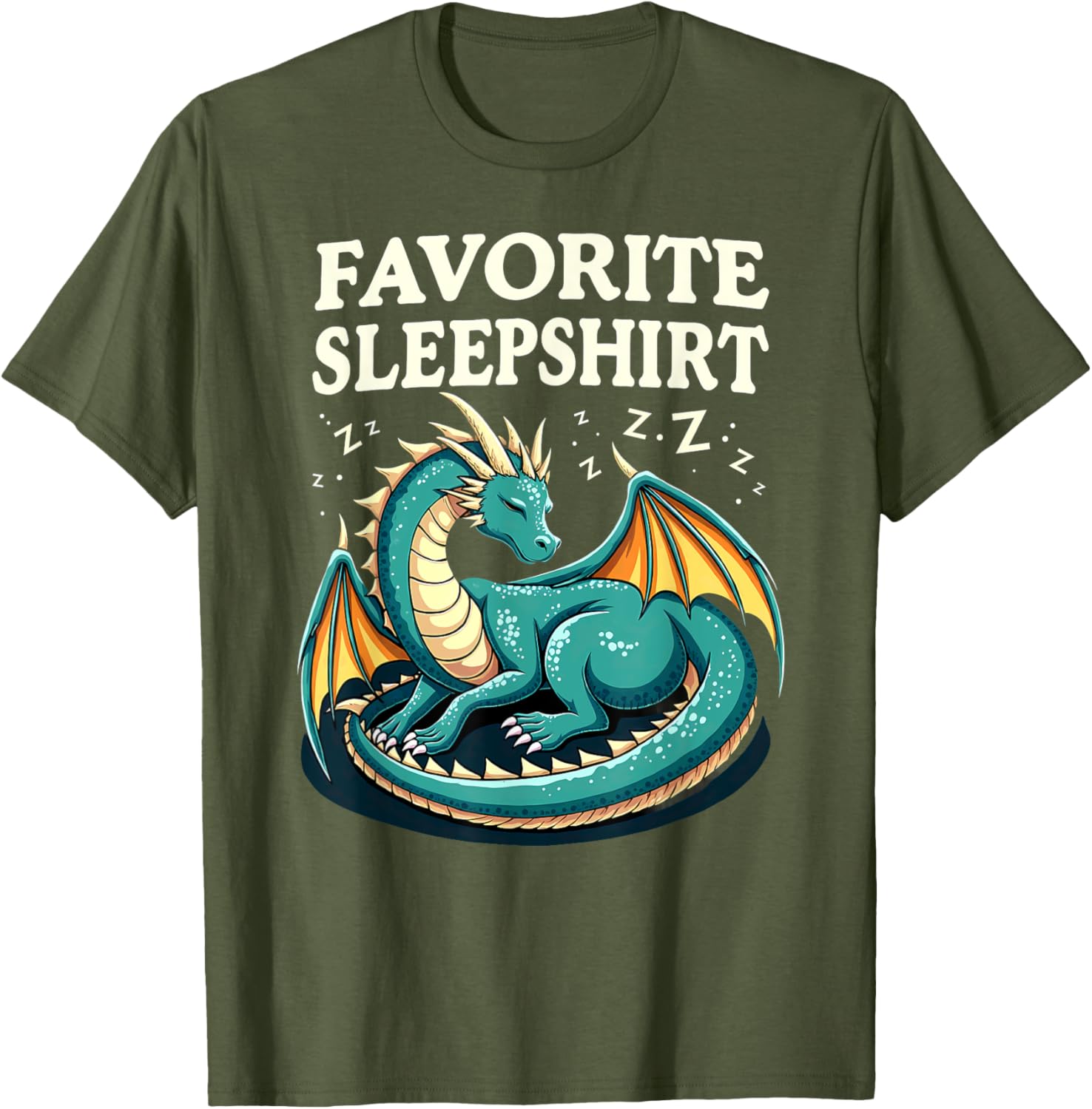 Cozy Sleeping Dragon Favorite Sleepshirt T-Shirt for Ultimate Comfort - 16