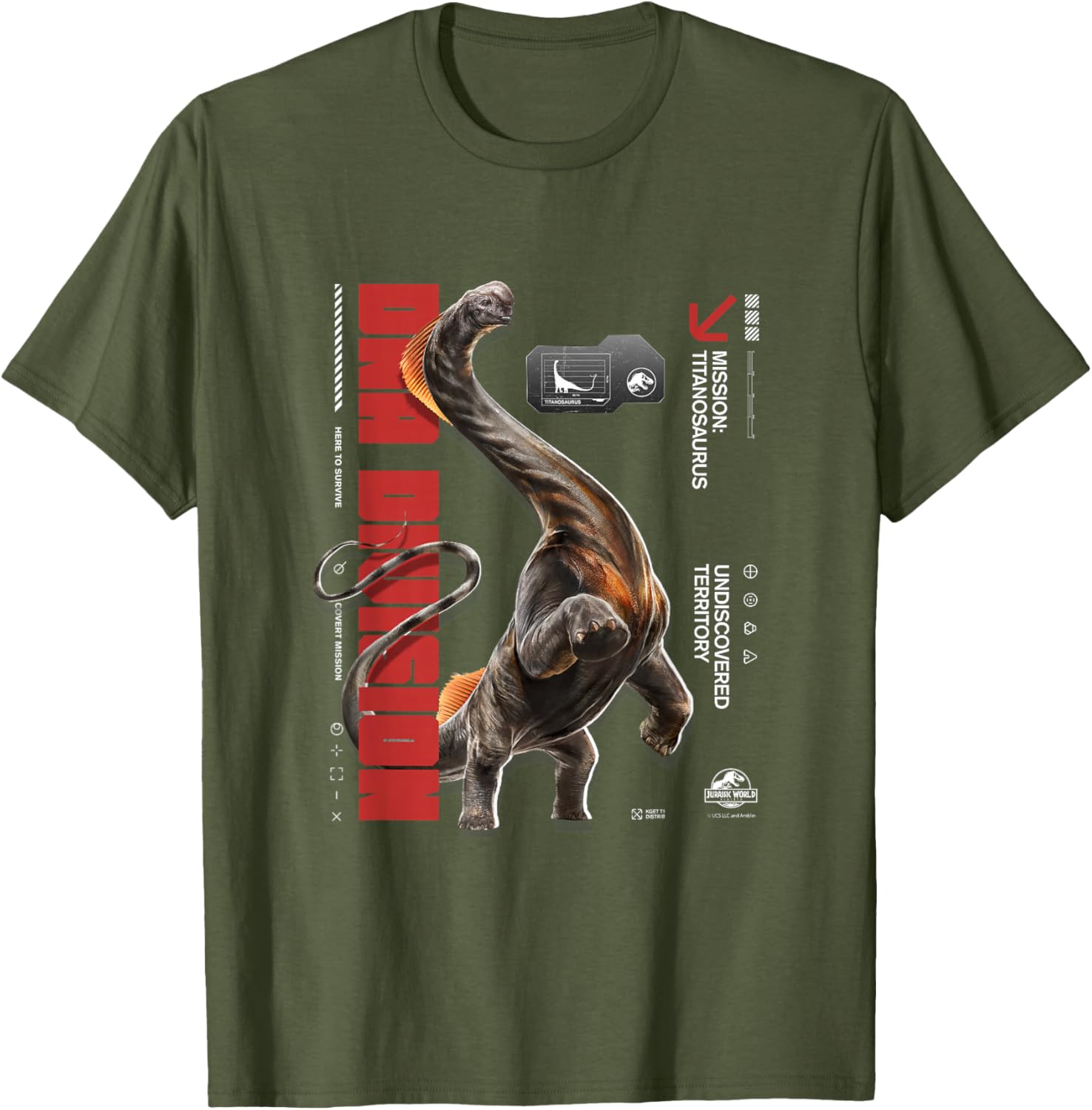 Jurassic World Rebirth Titanosaurus DNA Division T-Shirt for Dino Fans - 26