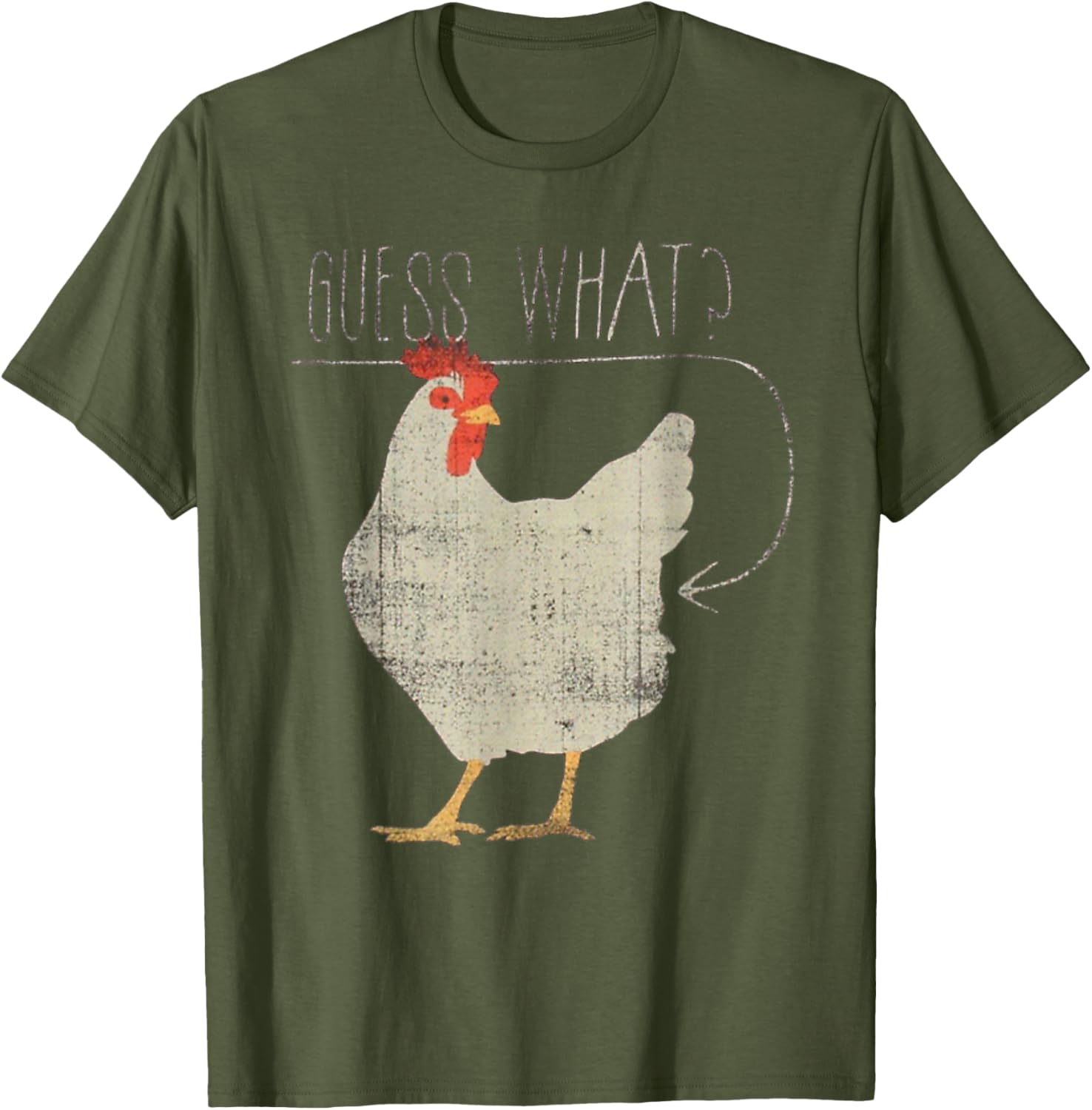 Funny Chicken Meme T-Shirt Guess What Chicken Butt Humor Apparel - 11