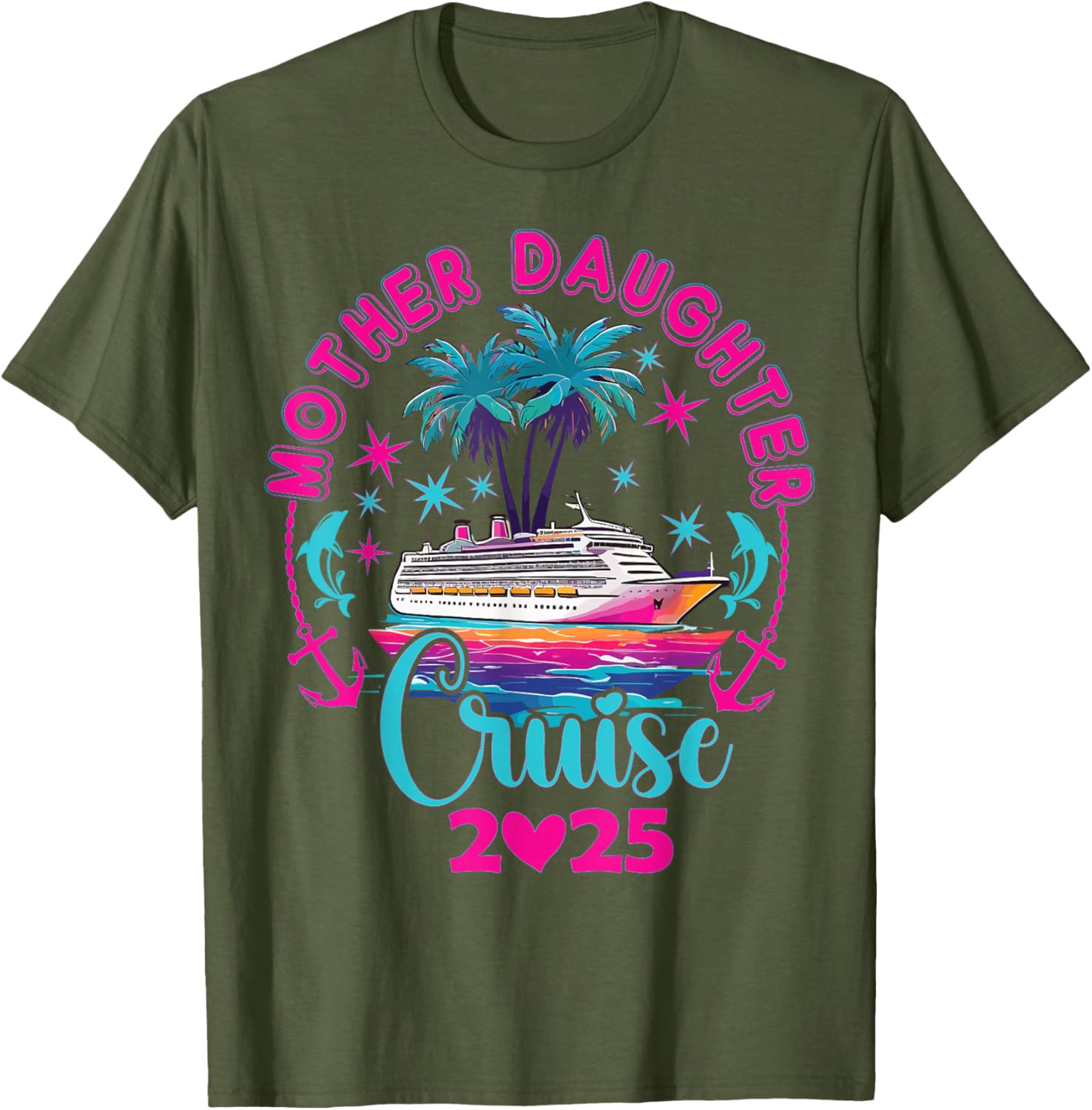 Mother Daughter Cruise Matching T-Shirt 2025 Family Style Adventure - 8