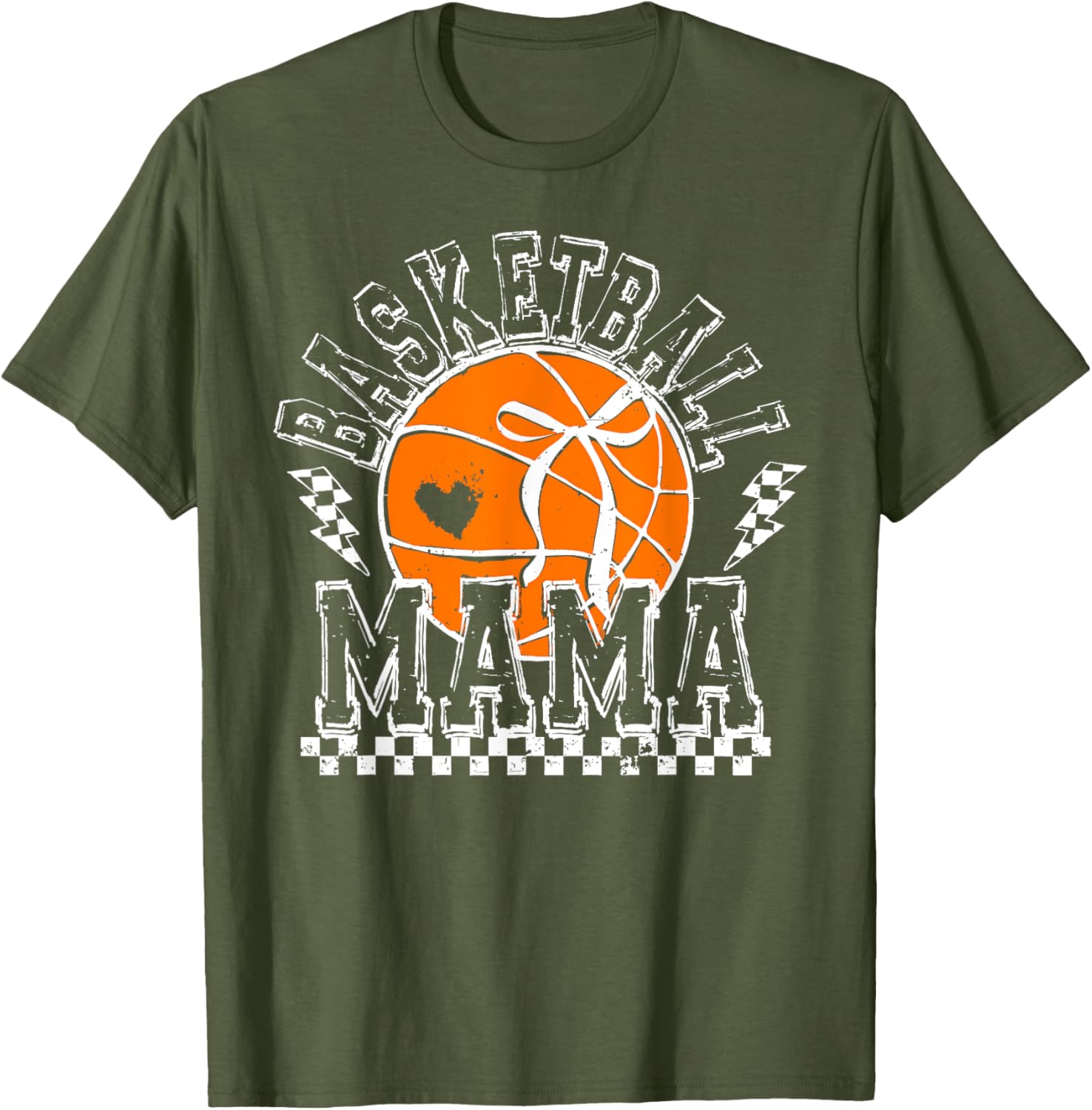 Funny Basketball Mama Coquette Bow T-Shirt for Sports Lover Moms - 26