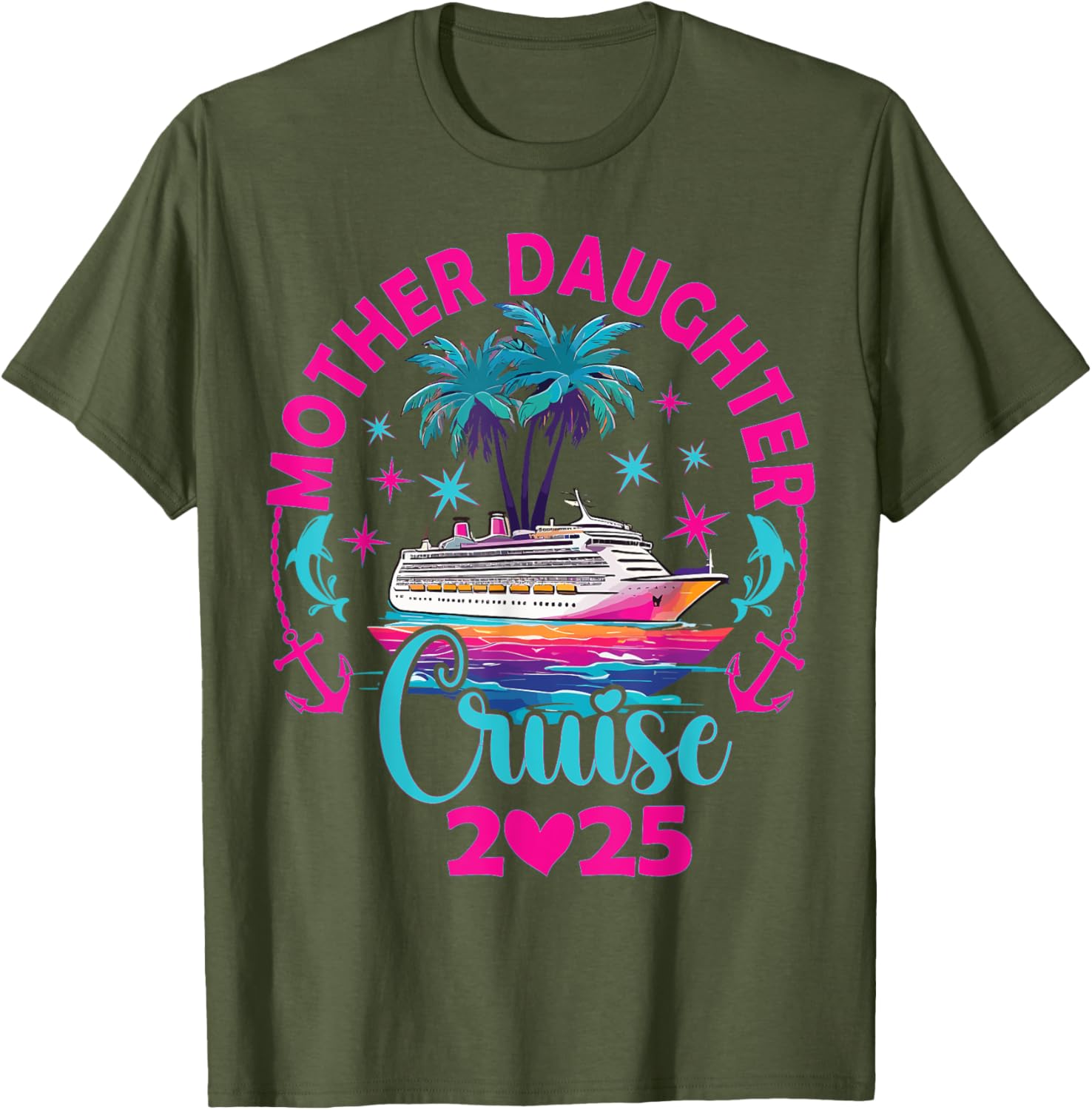 Fun Mom and Daughter Cruise Trip T-Shirt for 2025 Family Vacation - 10