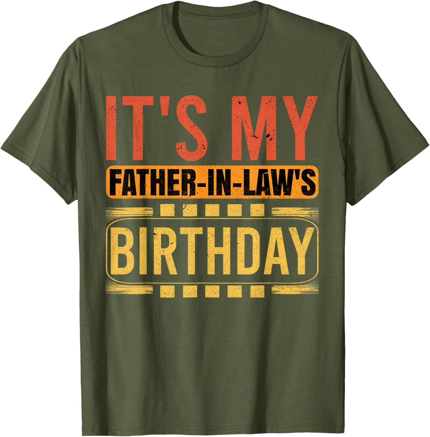 Retro Family Humor T-Shirt for Father in Law's Birthday Celebration - 18