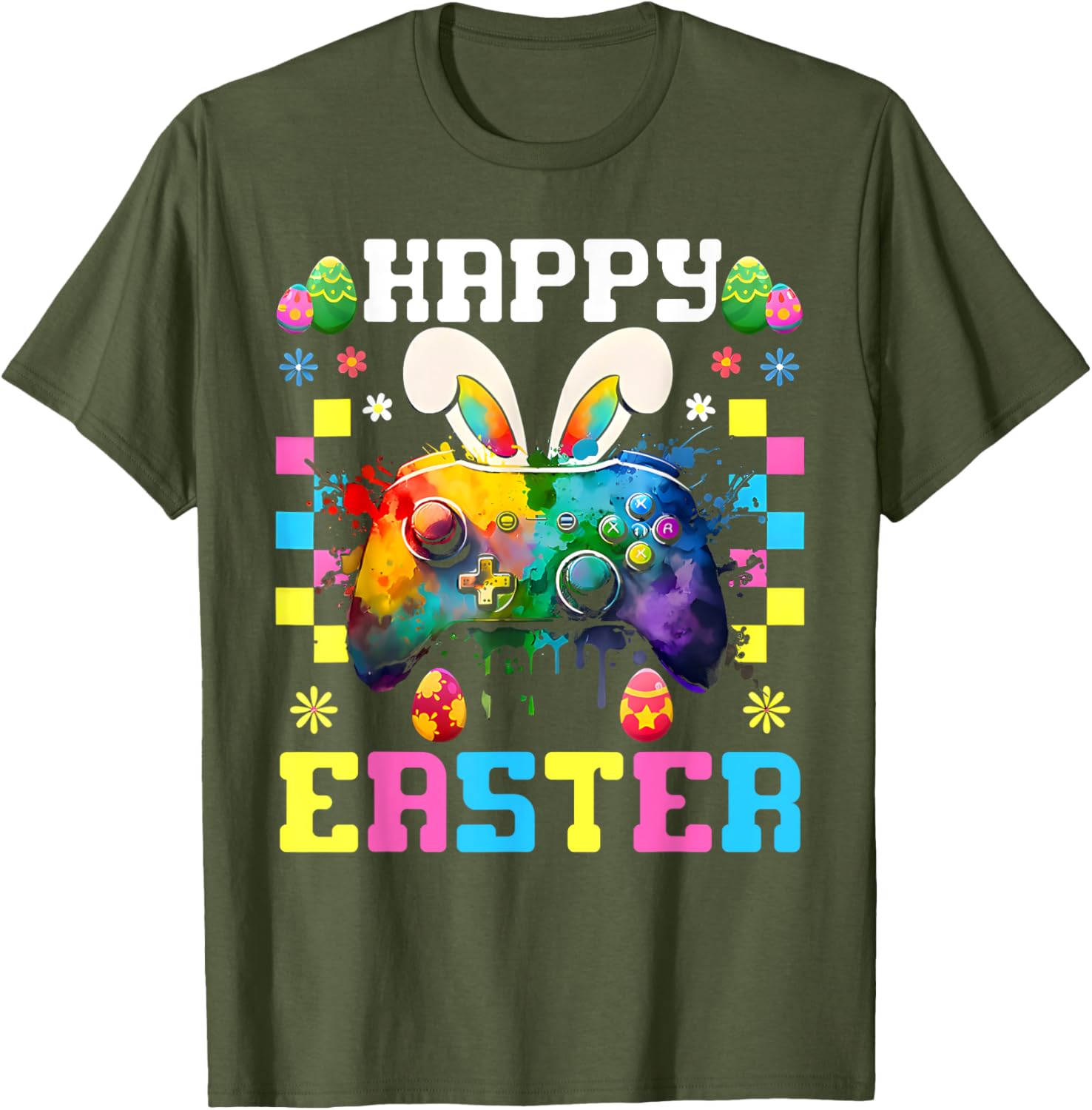 Easter Bunny Gamer T-Shirt for Boys and Girls Fun Video Game Apparel - 17