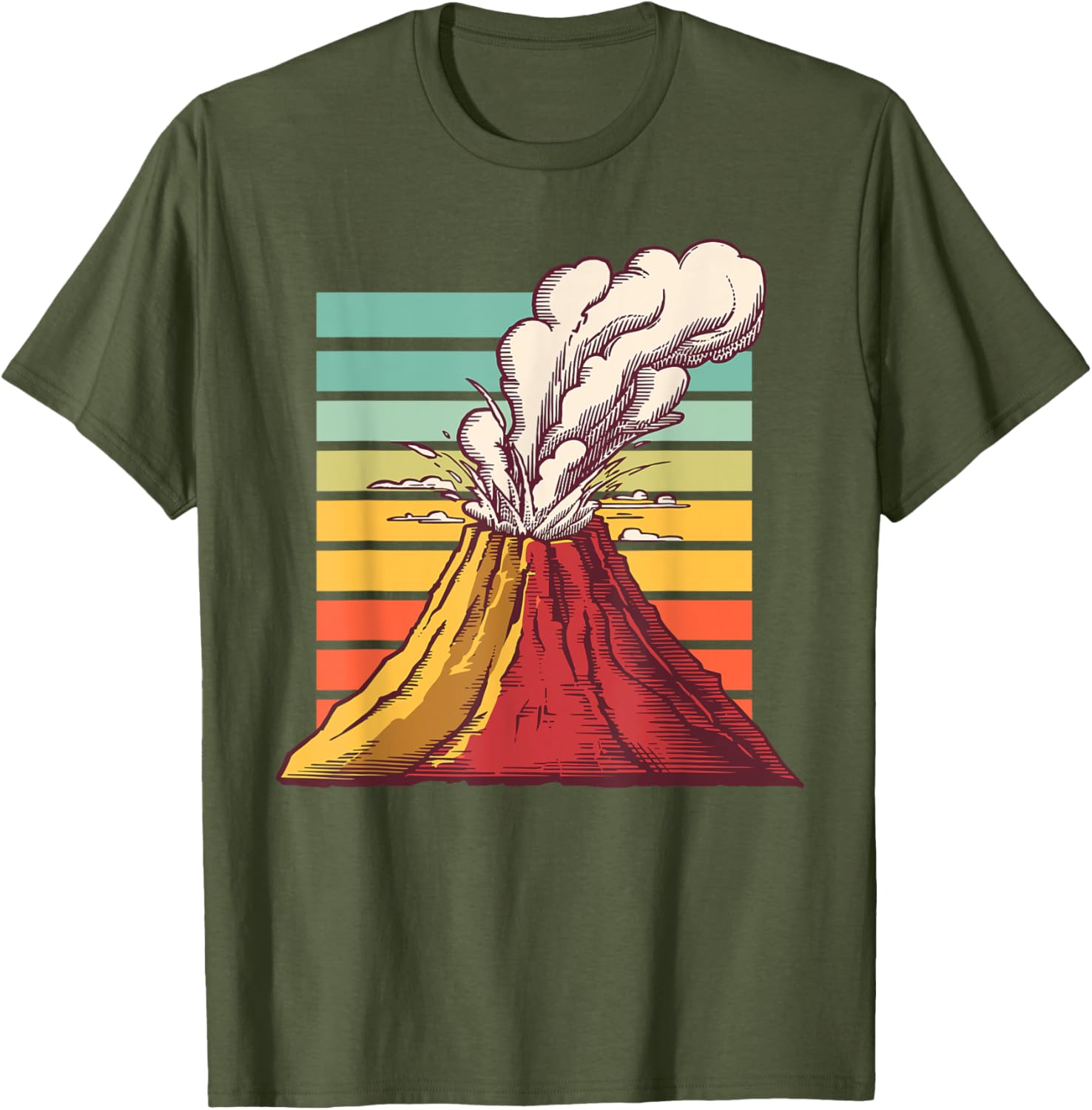 Cool Volcano Art T-Shirt for Men, Women, and Kids - Perfect for Geology Lovers - 3