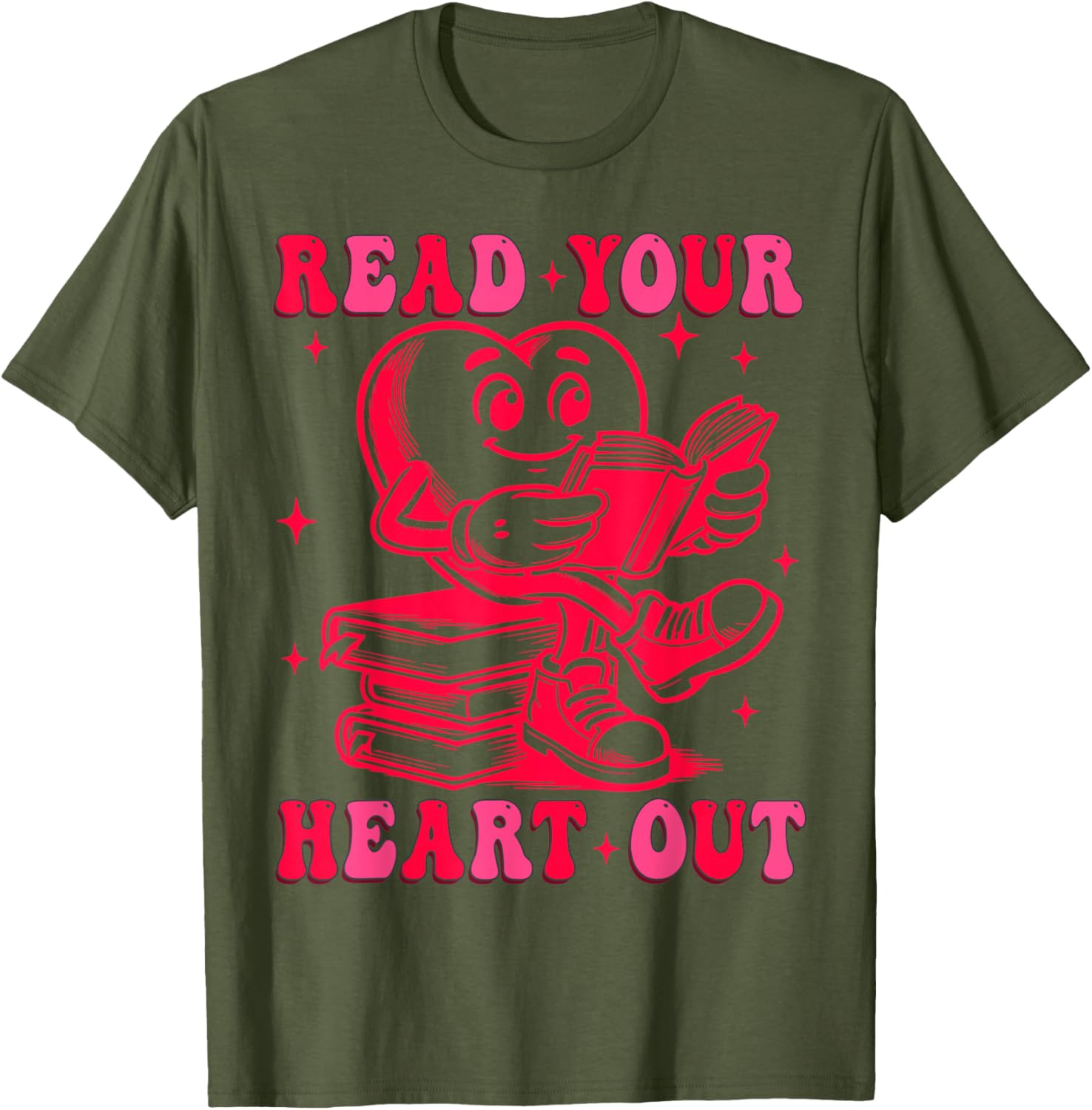 Read Your Heart Out Valentine's Day T-Shirt for Book Lovers - 13