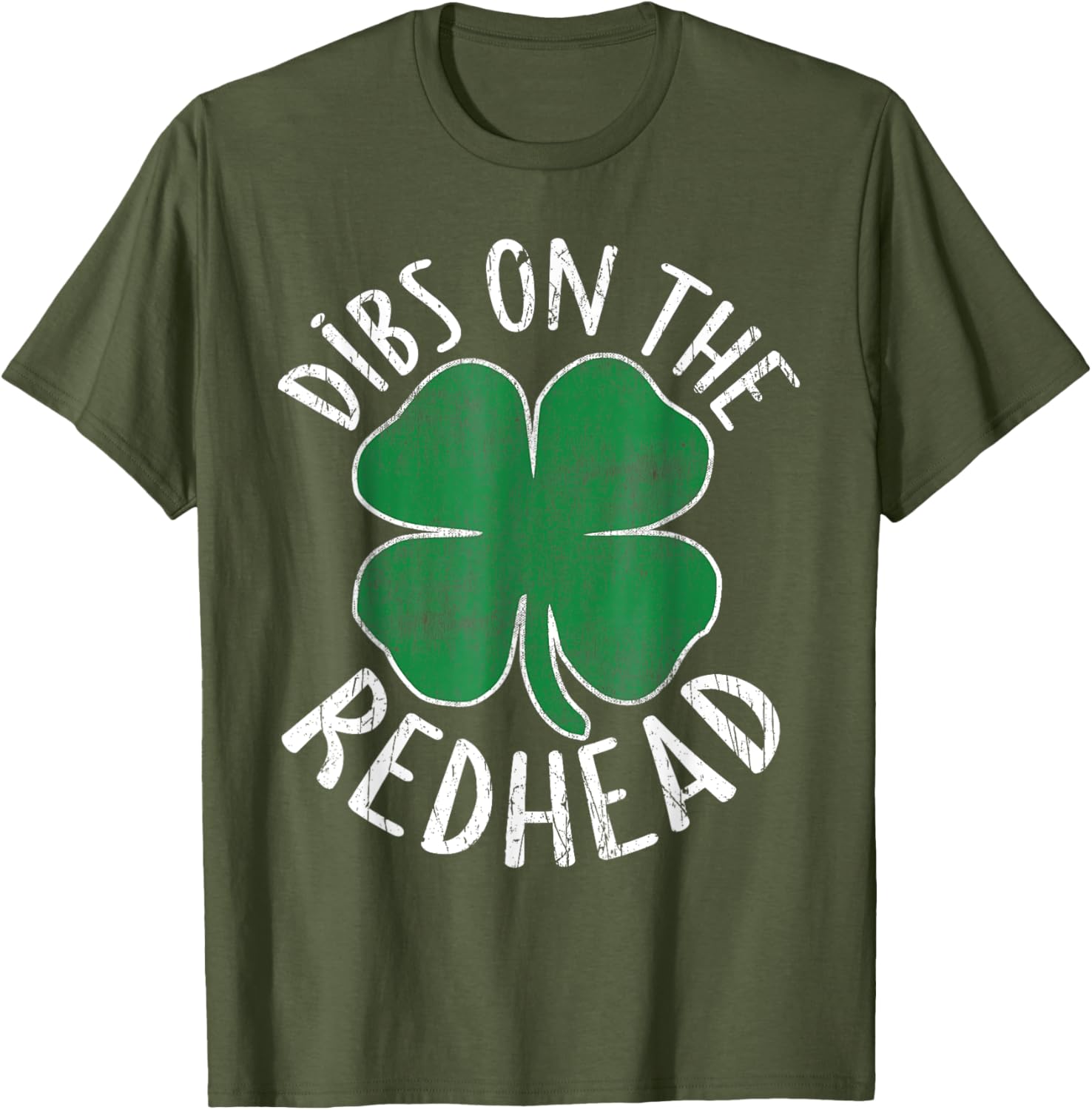 Dibs On The Redhead Shamrock T-Shirt for St Patricks Day Fun - 2