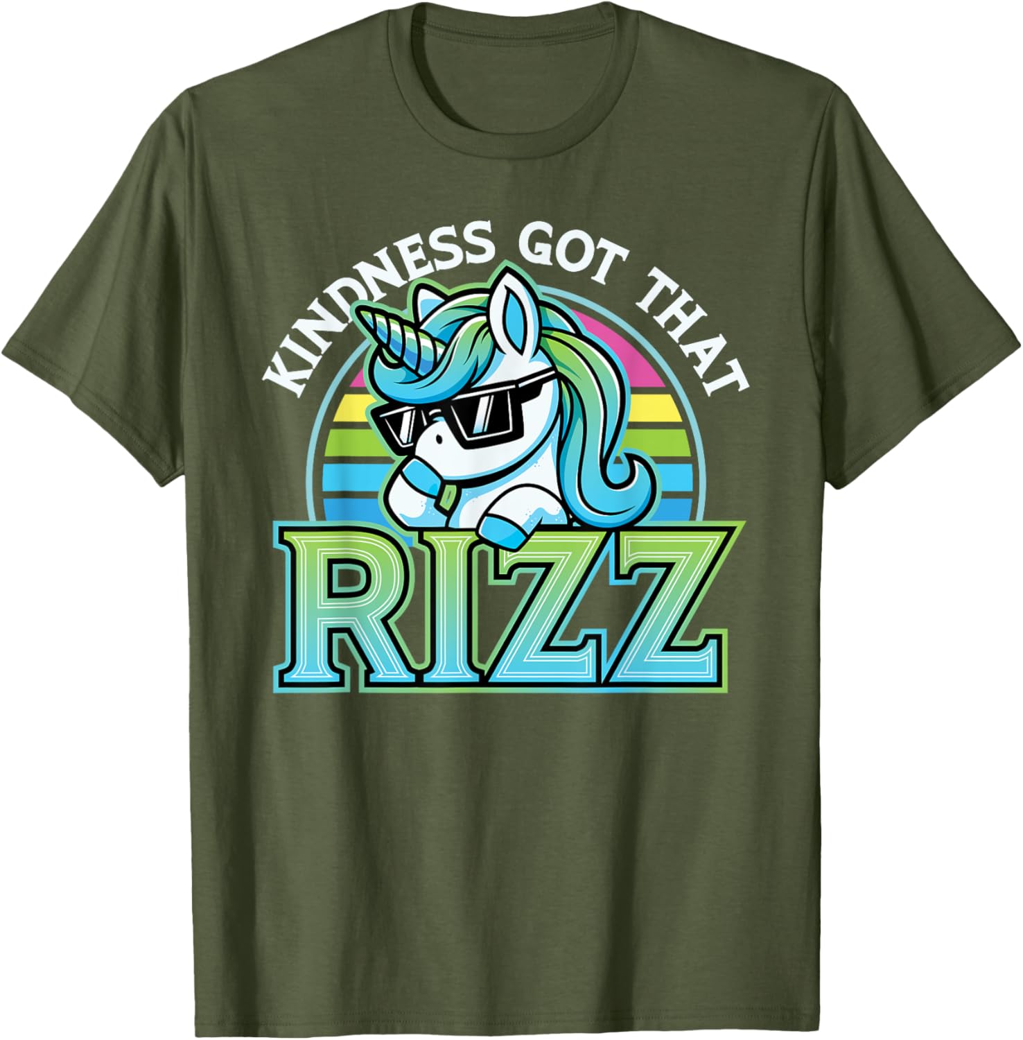 Kindness Anti Bullying Week Unicorn Got Rizz T-Shirt for Kids - 7