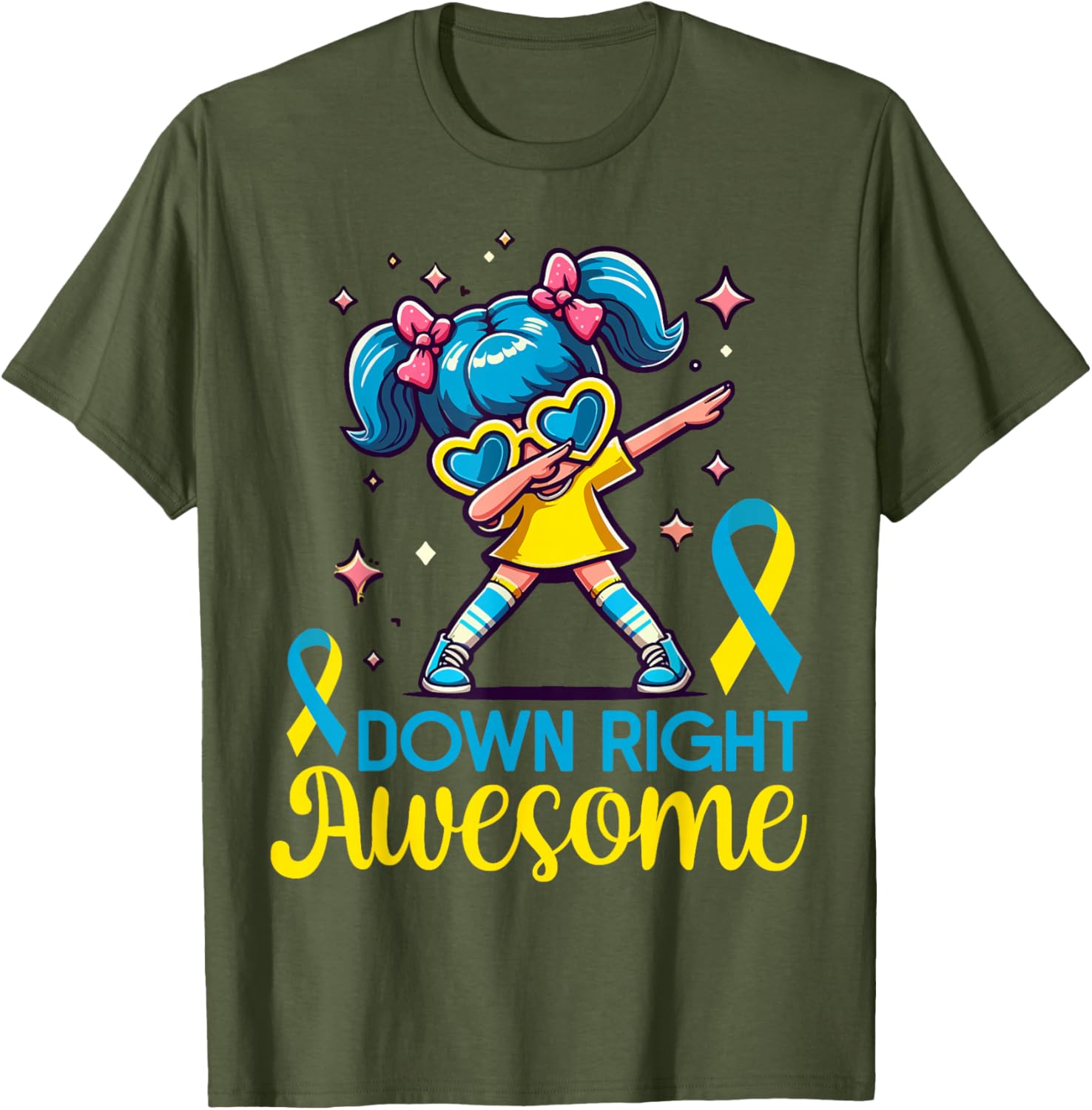 Down Syndrome Awareness Day Awesome Girls Women's T-Shirt for Support - 4