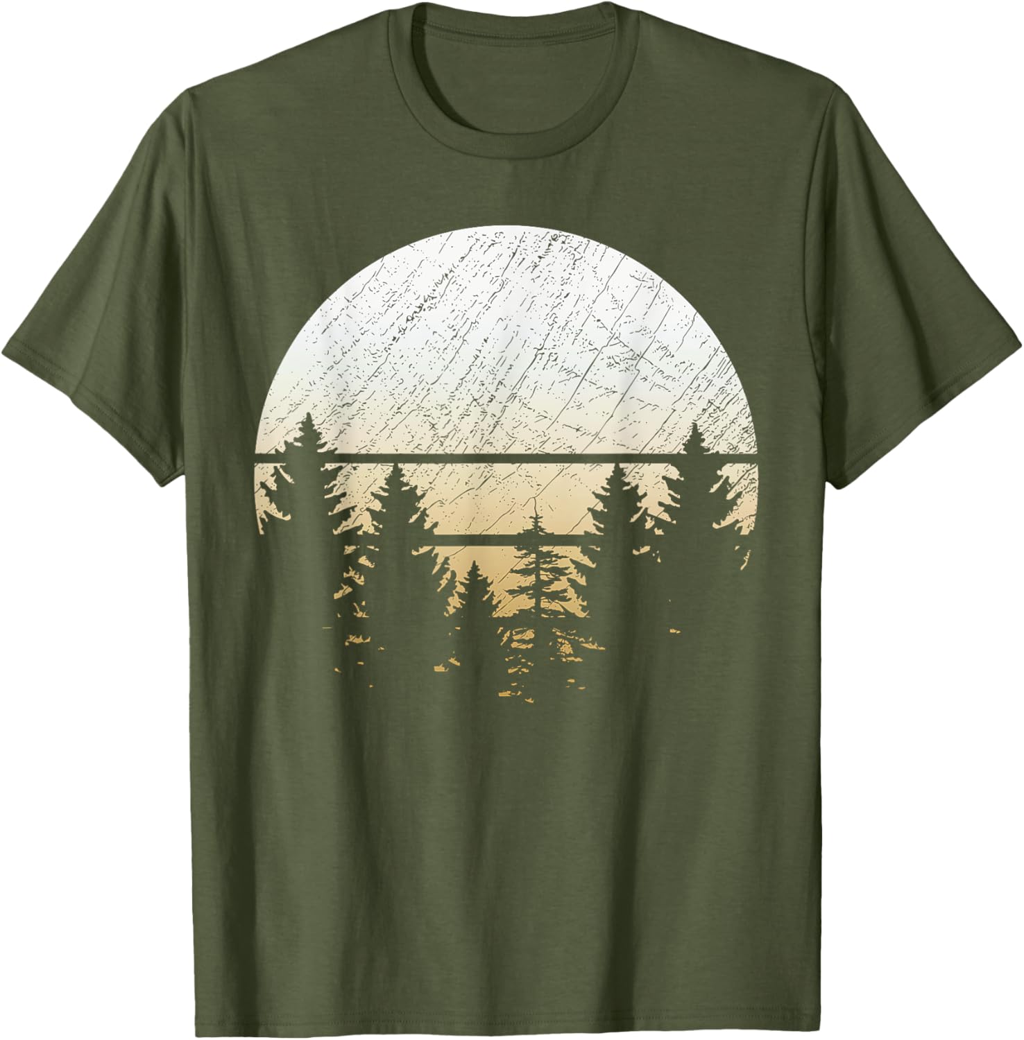 Retro Wildlife Trees Hiking T-Shirt for Nature Lovers and Adventurers - 17