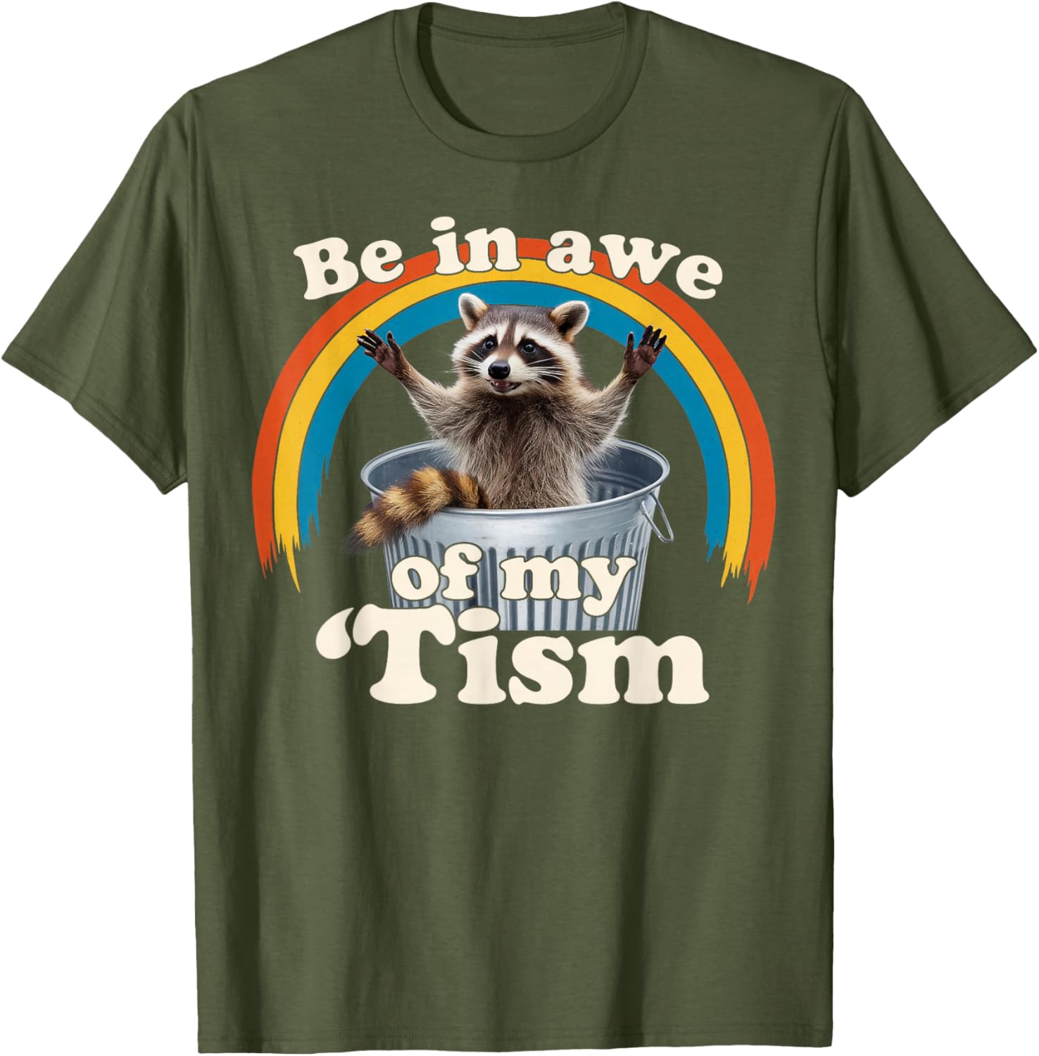 Raccoon Autism Meme T-Shirt for Men, Women, and Kids Fun Gift - 5