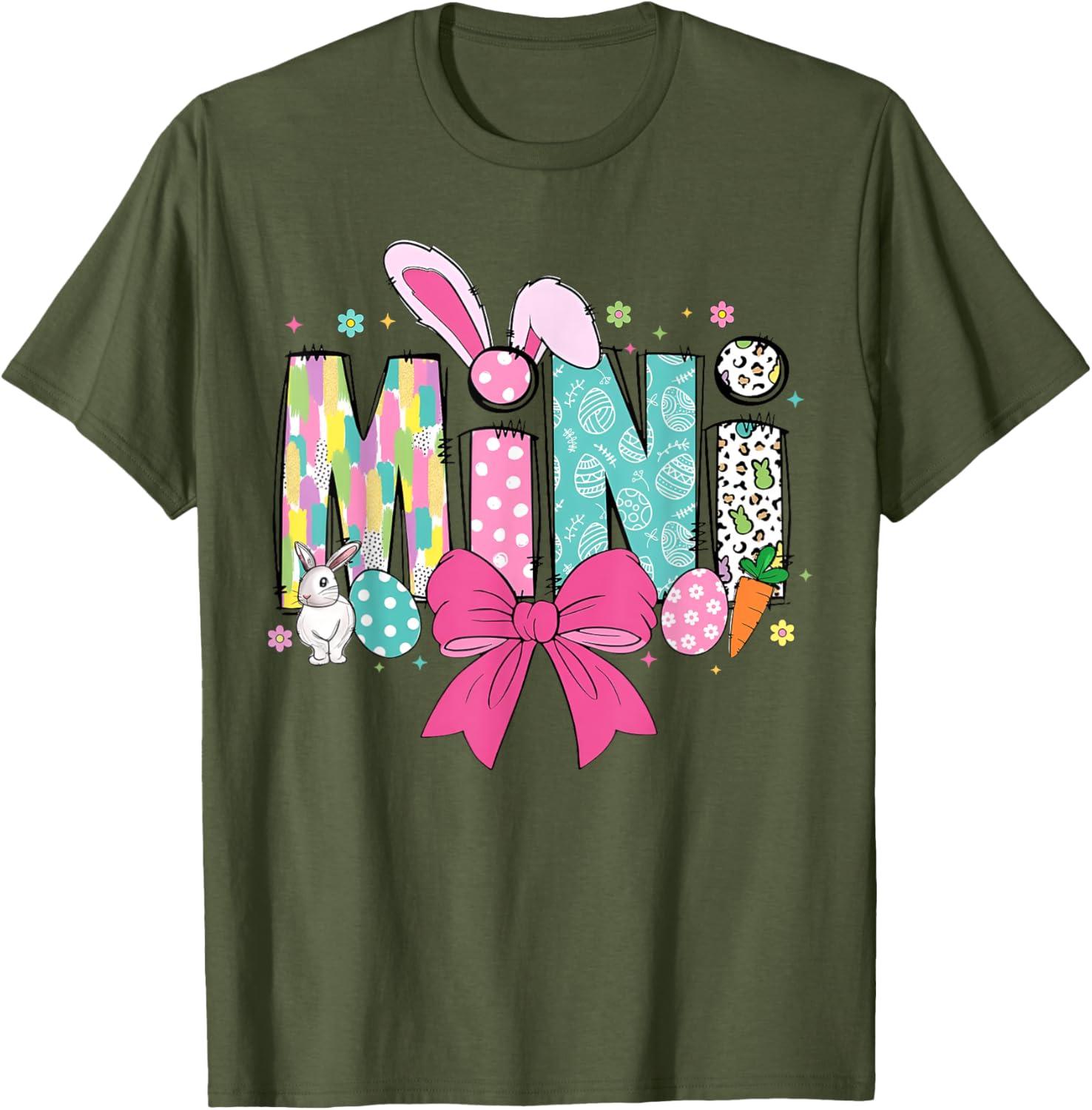Adorable Mama Bunny Easter T-Shirt for Matching Family Celebrations - 7