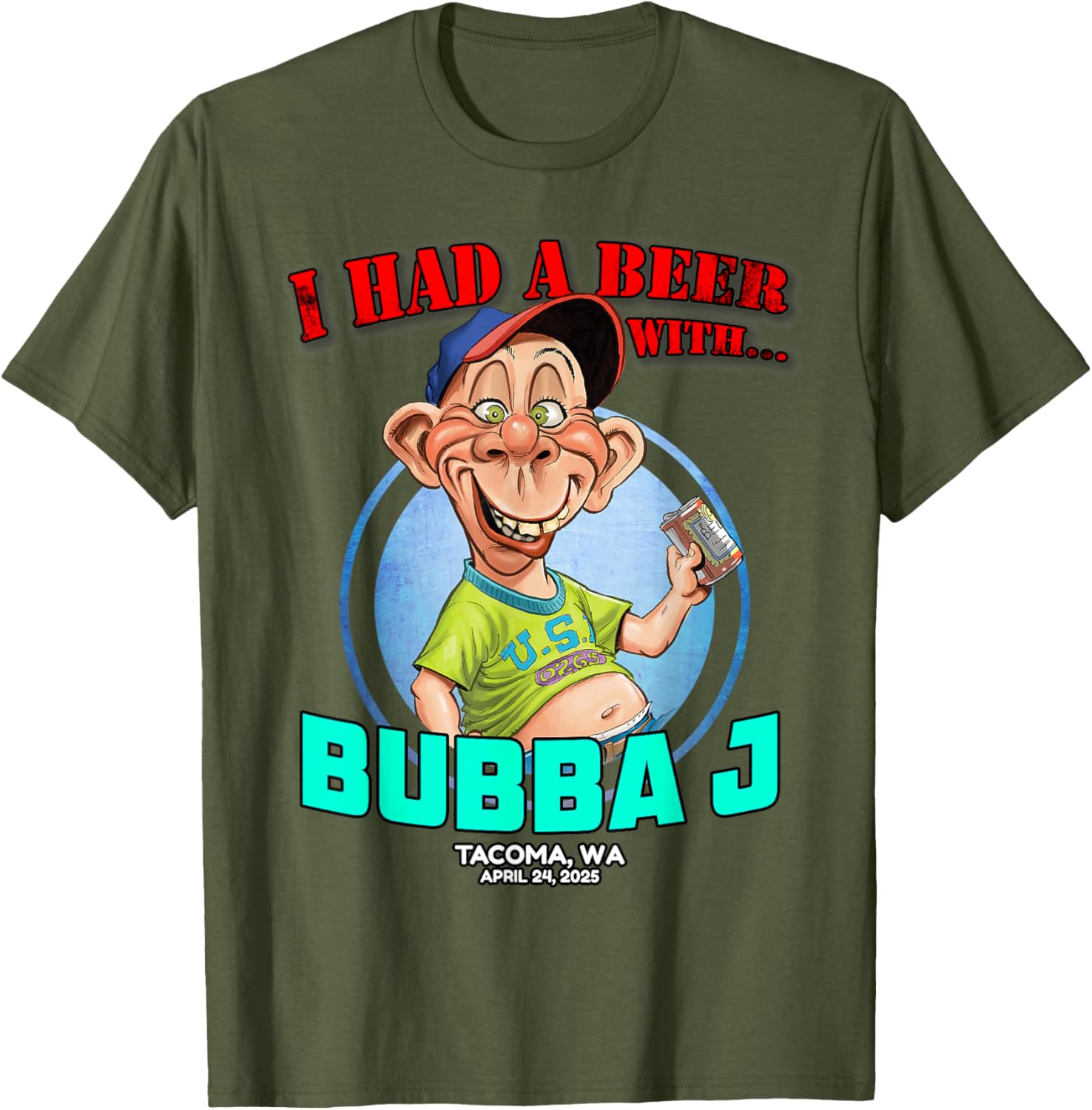 Bubba J Tacoma WA T-Shirt 2025 Stylish and Comfortable Apparel - 2