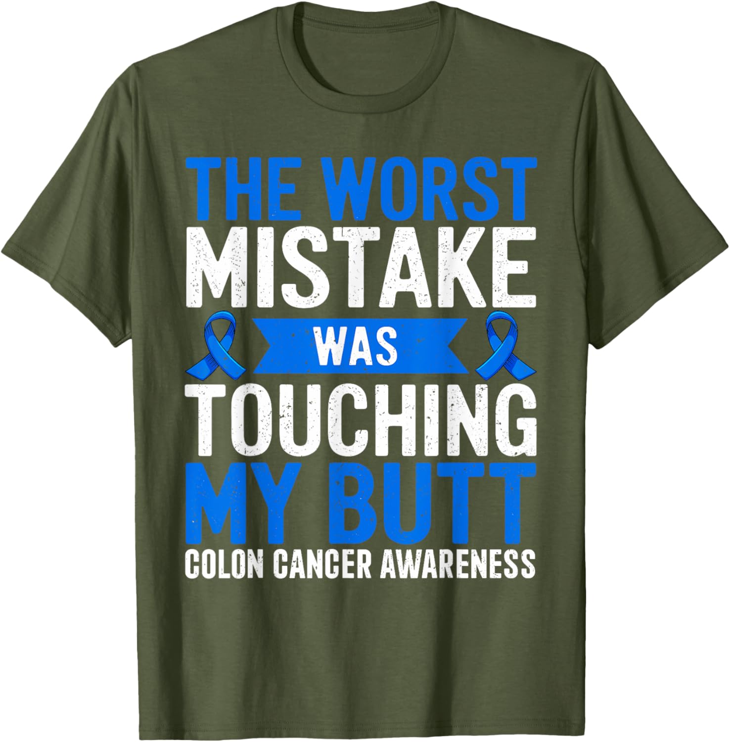 Funny Colon Cancer Awareness T-Shirt for Support and Comfort - 9