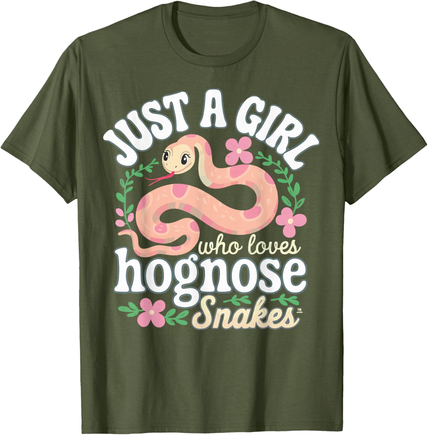 Just A Girl Who Loves Hognose Snakes Tee Shirt for Snake Lovers - 12
