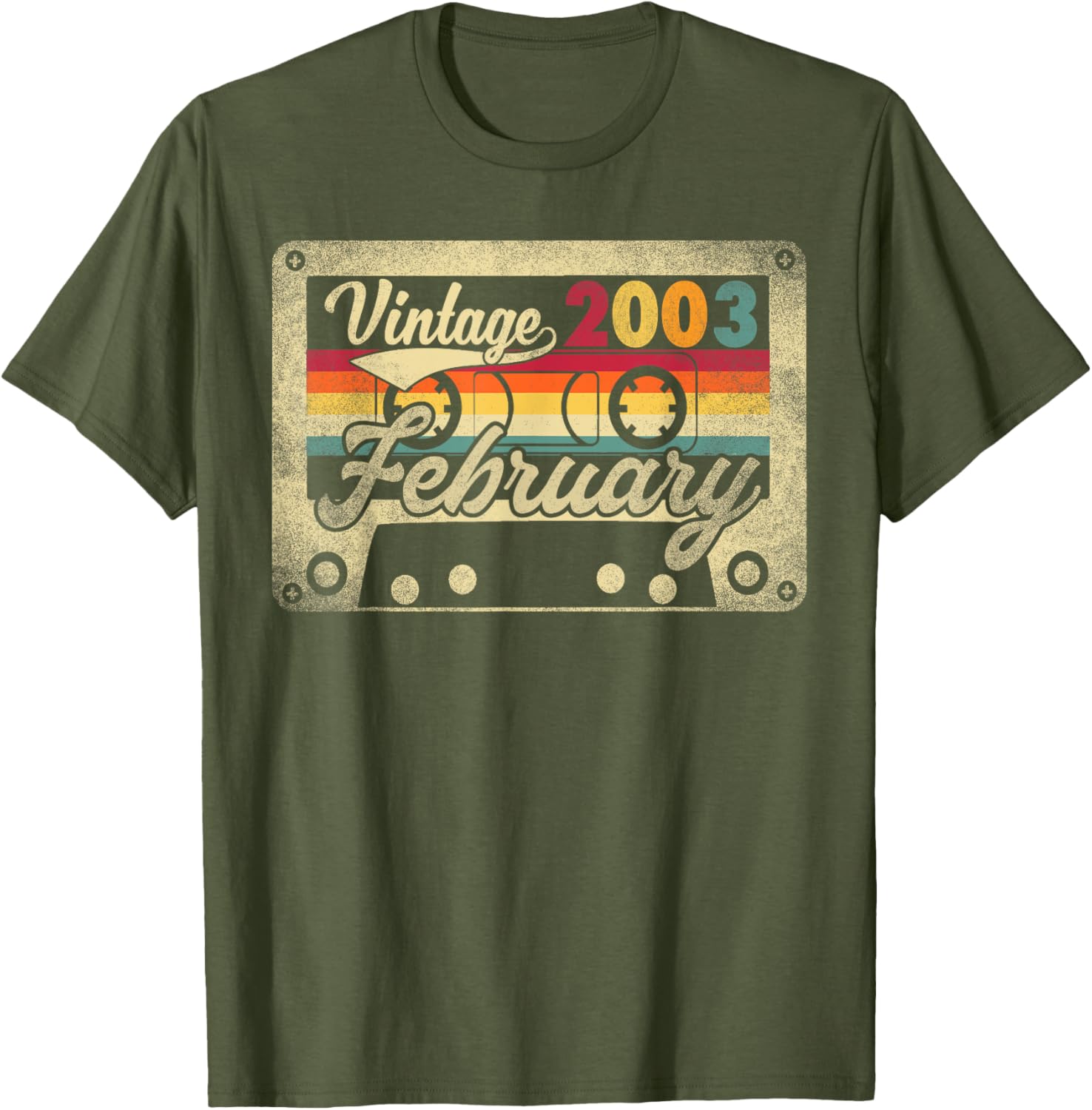 Vintage February 2003 Birthday T-Shirt Retro Funny Design Gift Idea - 1