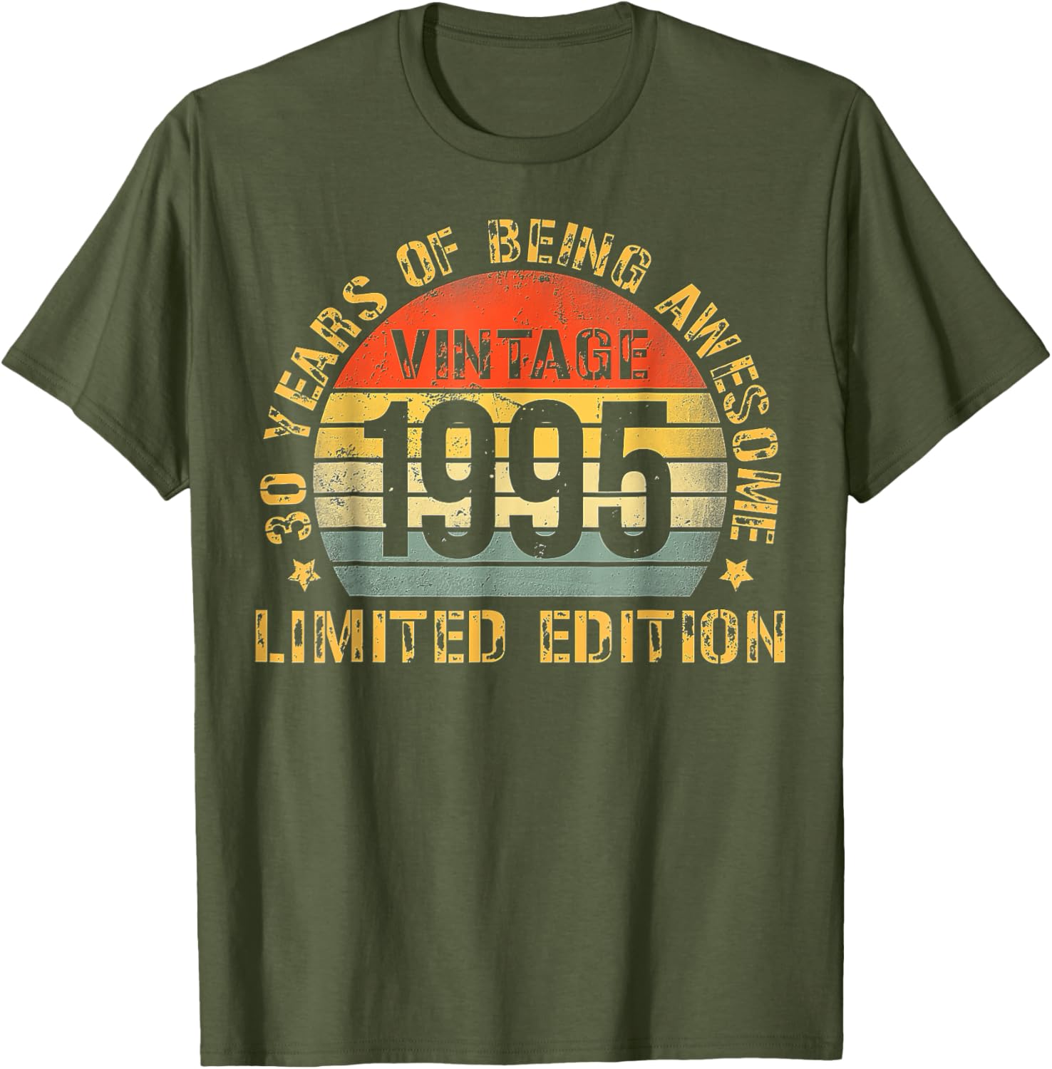 30th Birthday T-Shirt for Men Born in 1995 - Perfect Celebration Gift - 7