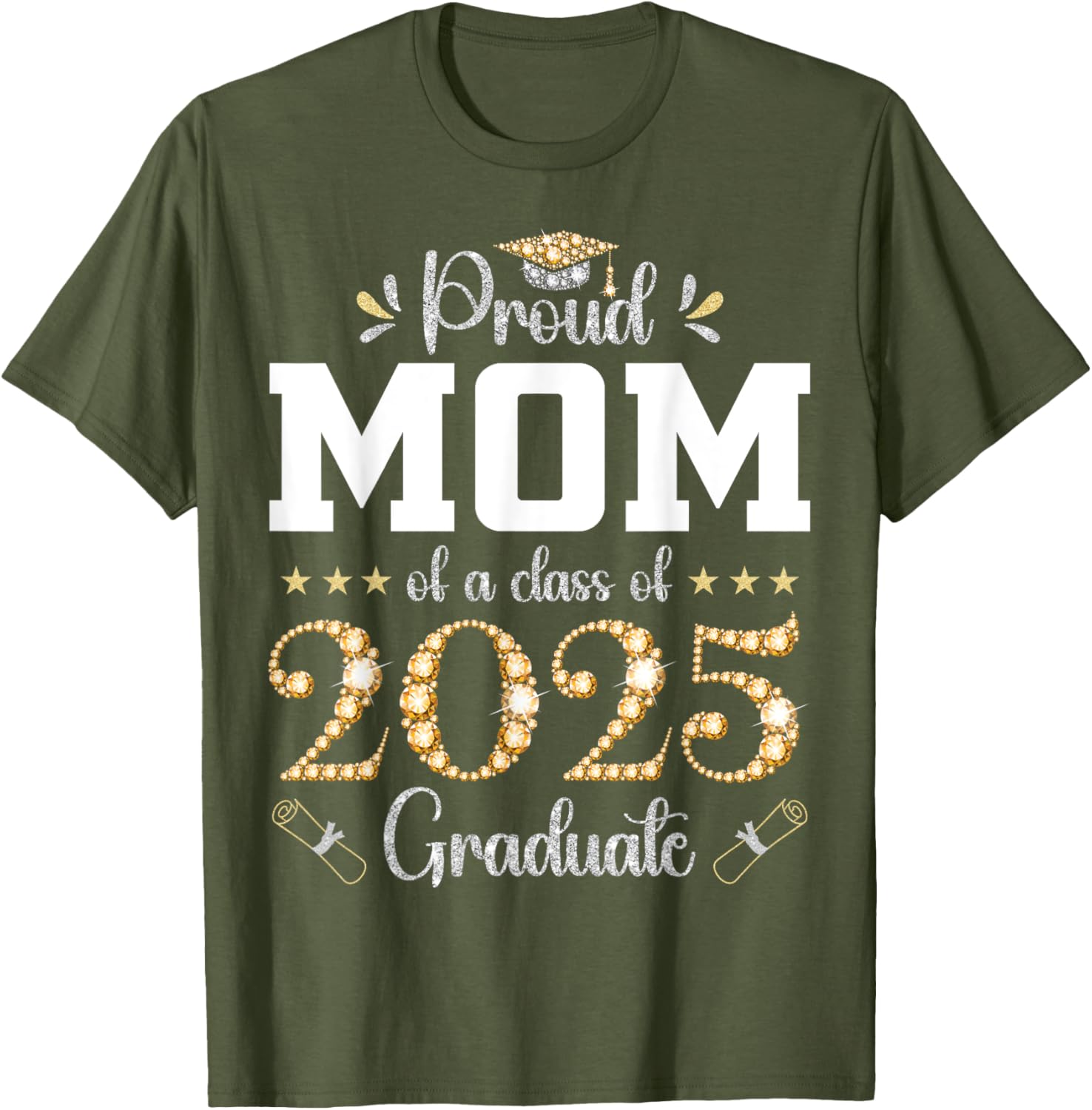 Proud Mom of a Class of 2025 Graduate T-Shirt for Celebrating Success - 4