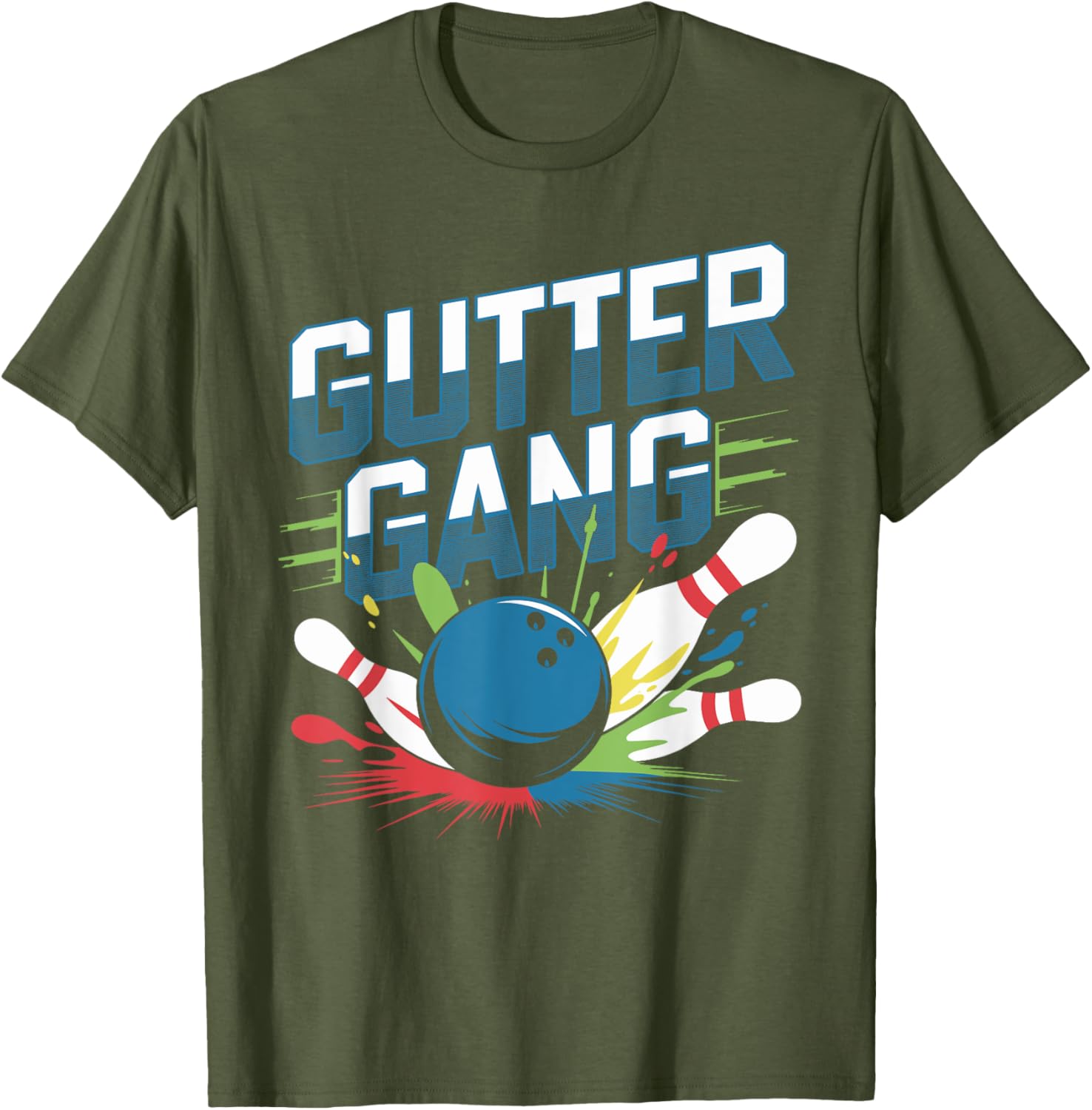 Funny Gutter Gang Bowling Shirt for League Players and Fans - 1