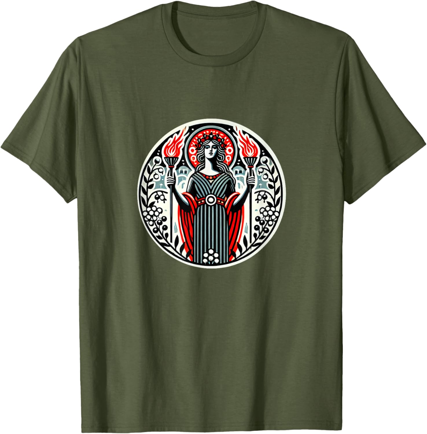 Hecate Goddess Illustration Crone T-Shirt for Unique Style Lovers - 13