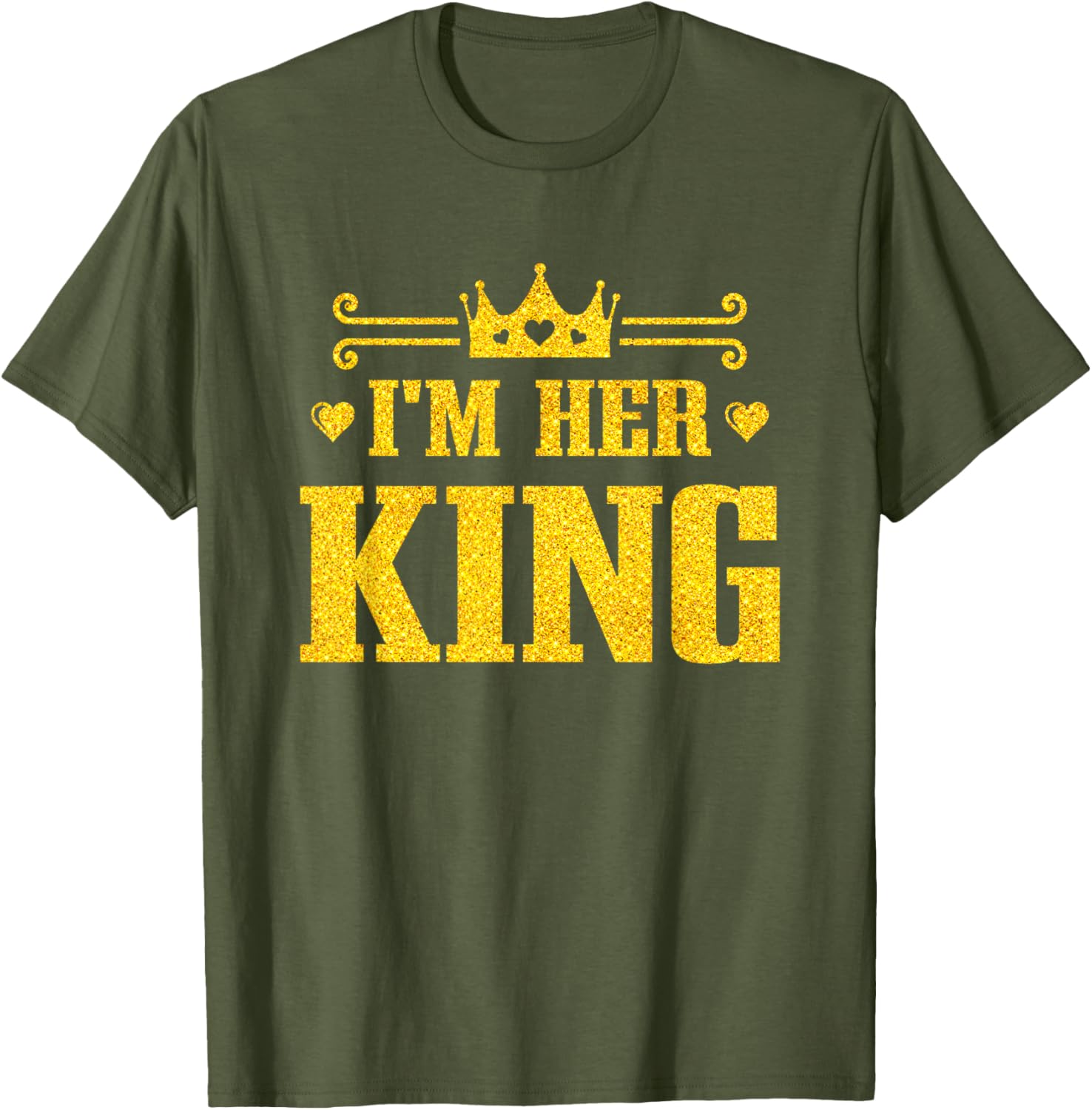 His Queen Her King Couples T-Shirt for Valentine's Day and Anniversaries - 9