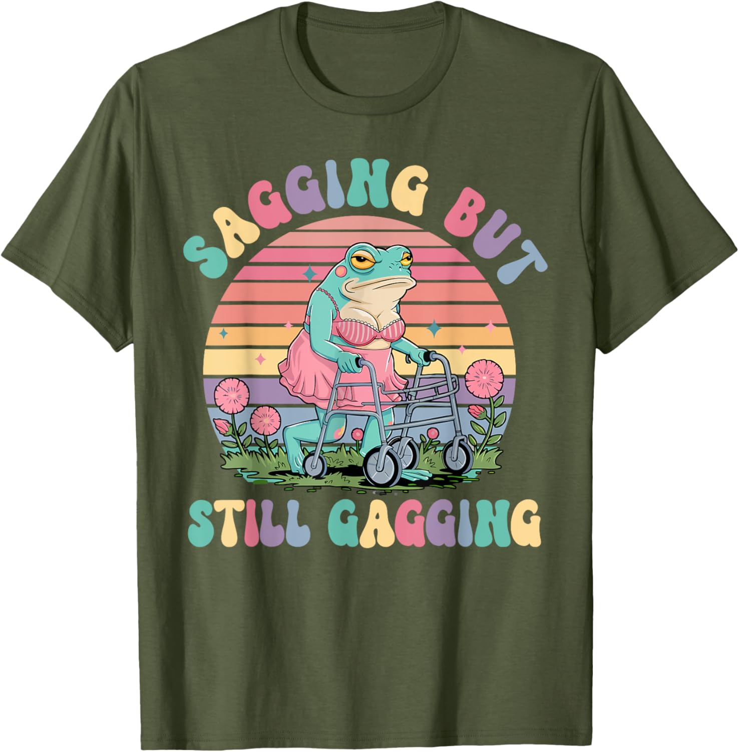 Funny Sagging Frog Meme T-Shirt for Adults - Embarrassing Gift Idea - 6