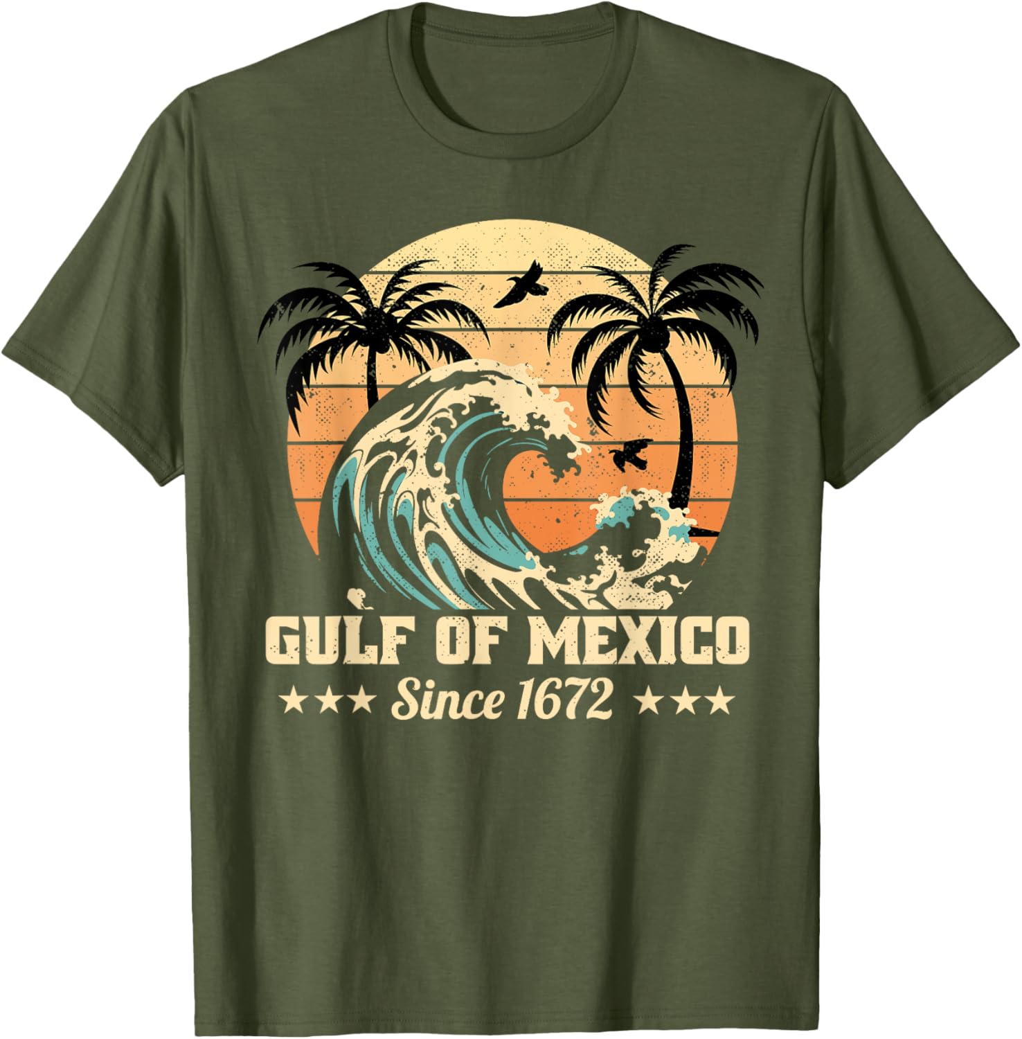 Vintage Gulf of Mexico T-Shirt Since 1672 Stylish and Unique Apparel - 18