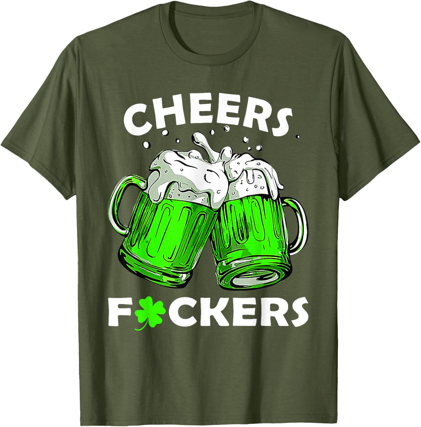 Cheers T-Shirt for St Patrick's Day Fun With Friends and Beer - 2