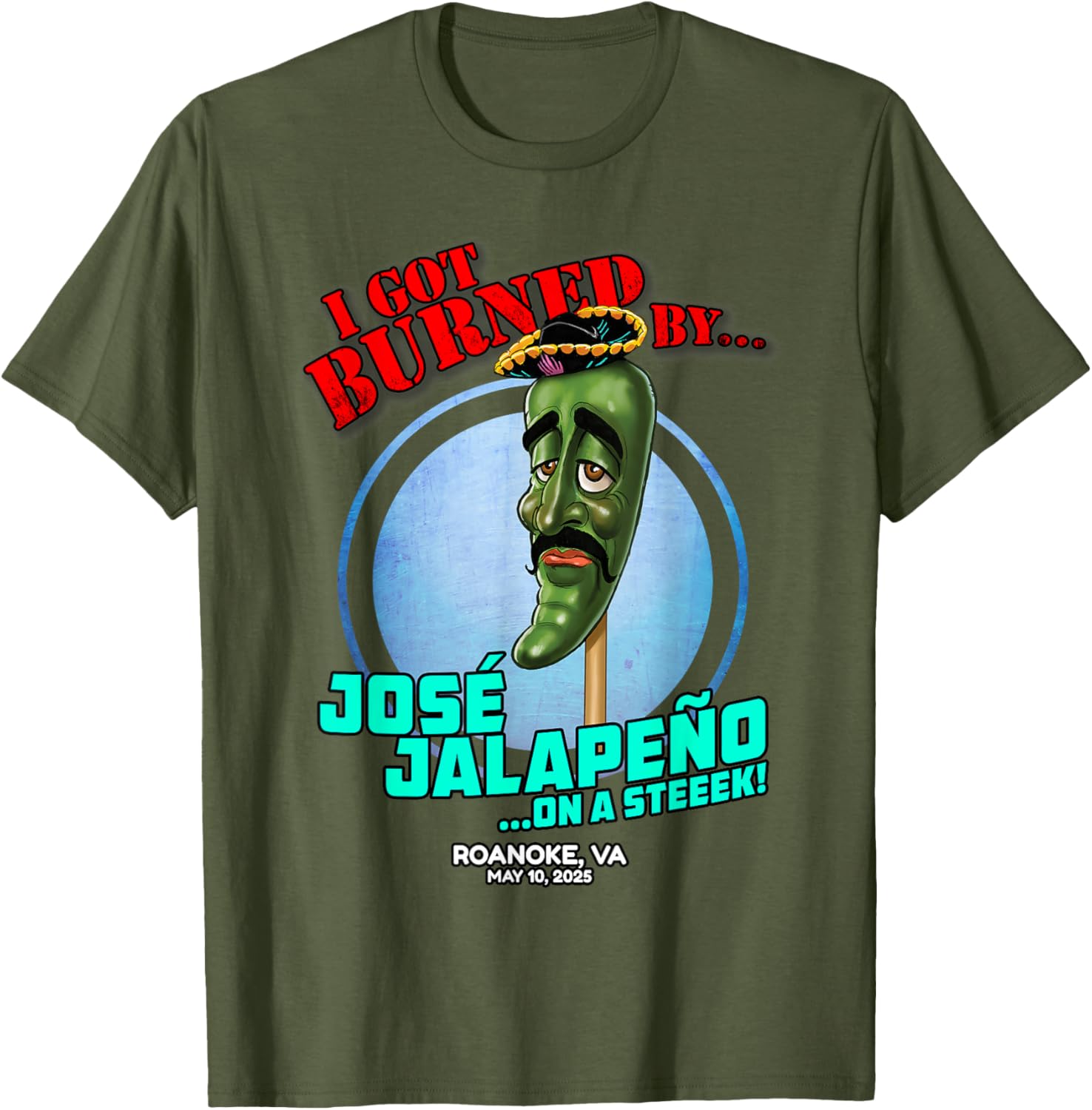 Jose Jalapeno On A Stick T-Shirt for Roanoke VA Fans - Fun 2025 Apparel - 8