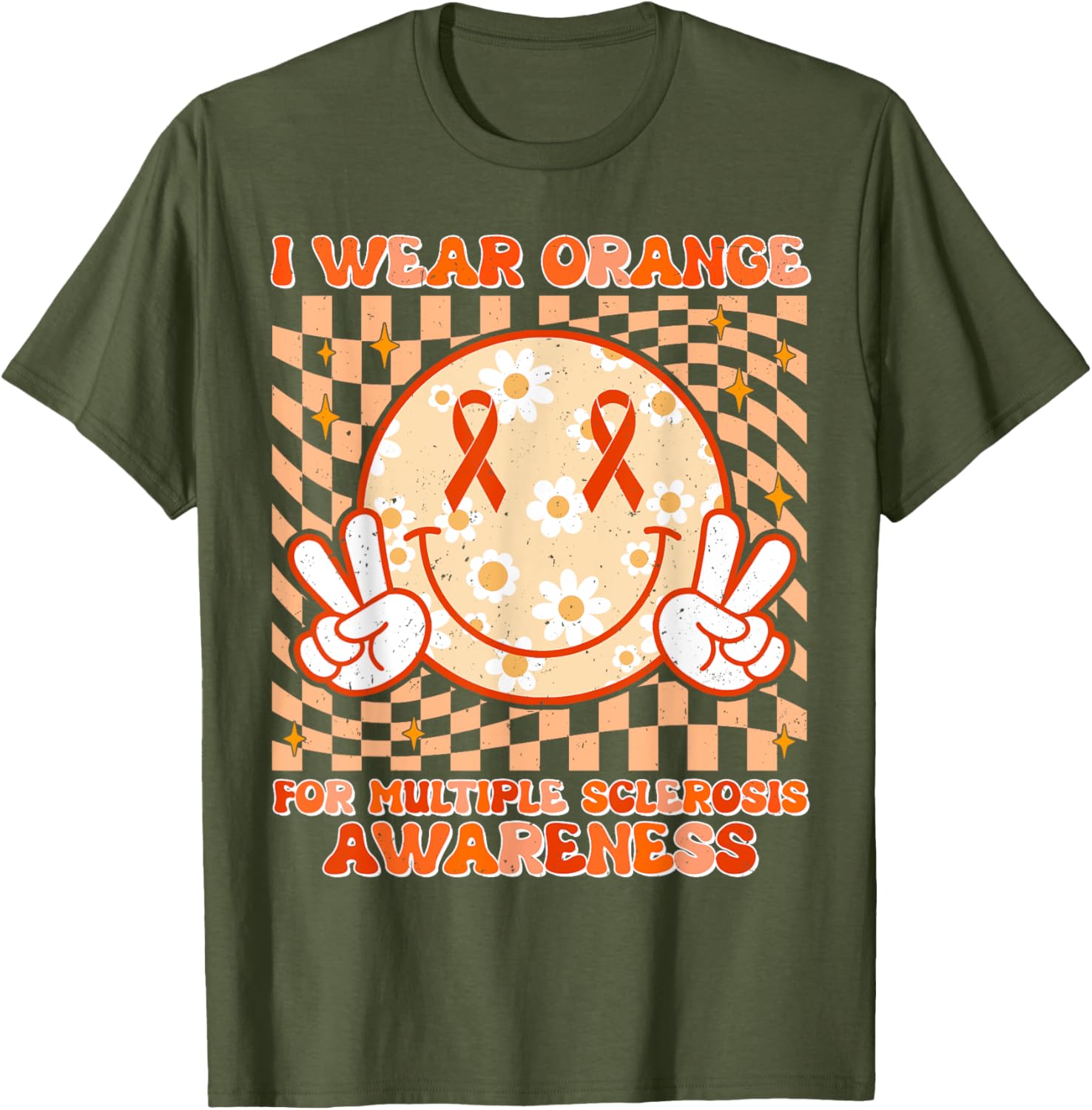 Motivation Support Multiple Sclerosis Awareness T-Shirt for MS Fighters - 17