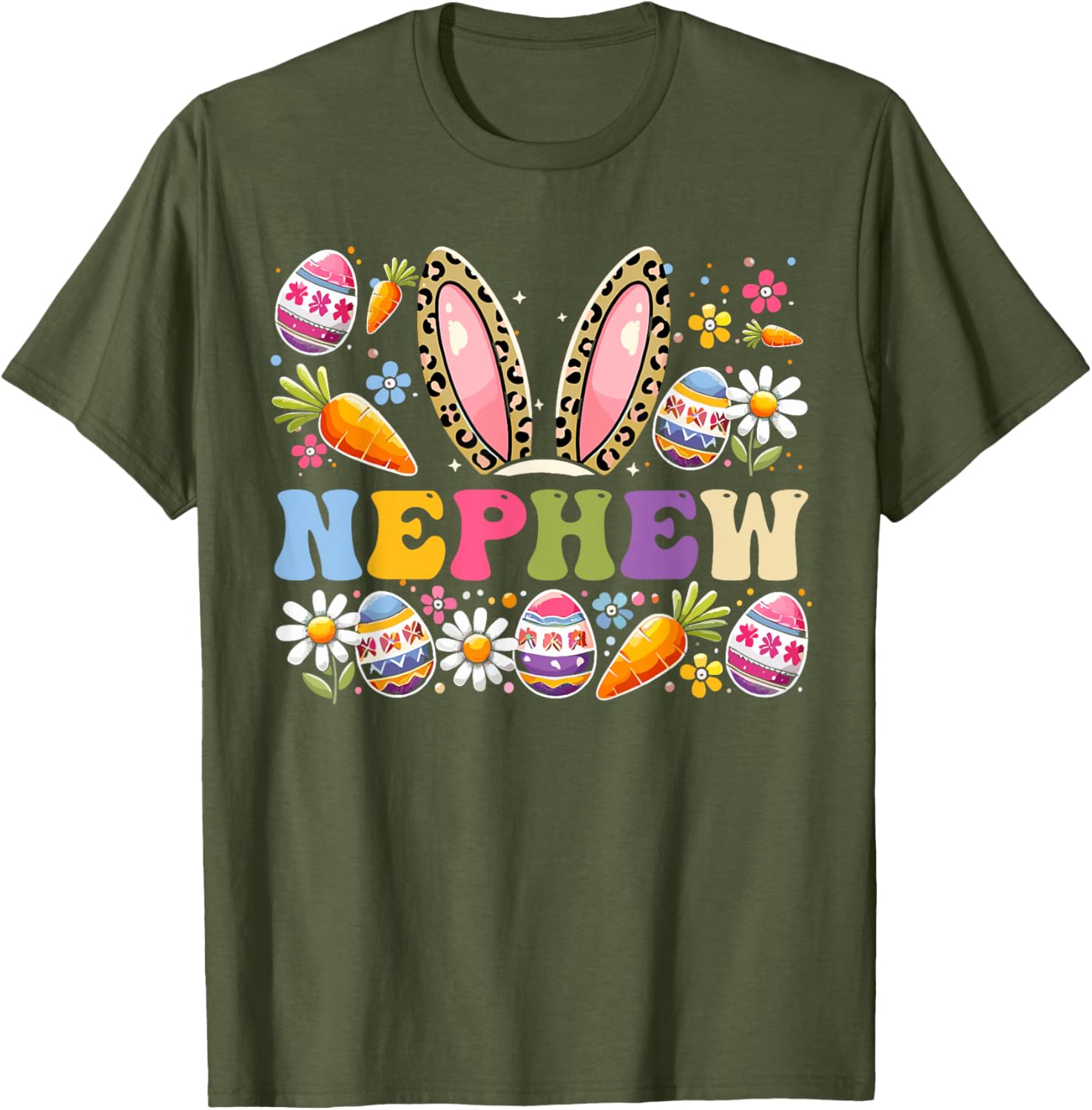 Cute Nephew Easter Rabbit Ears T-Shirt Perfect for Easter Celebrations - 8