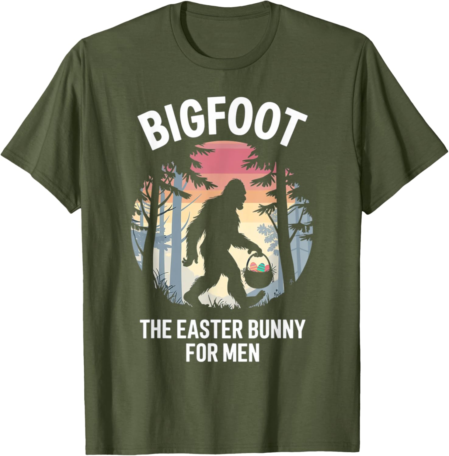 Funny Bigfoot Easter Bunny T-Shirt for Unique Holiday Style - 2