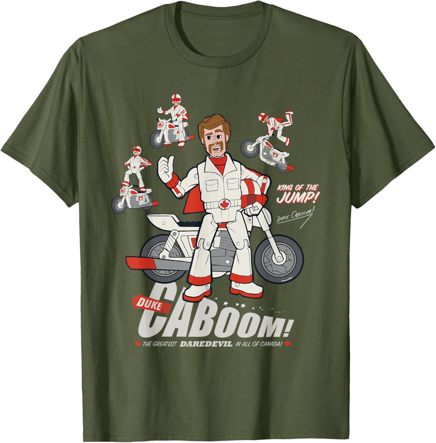 Disney Pixar Toy Story Duke Caboom Stuntman Fun Graphic T-Shirt - 19