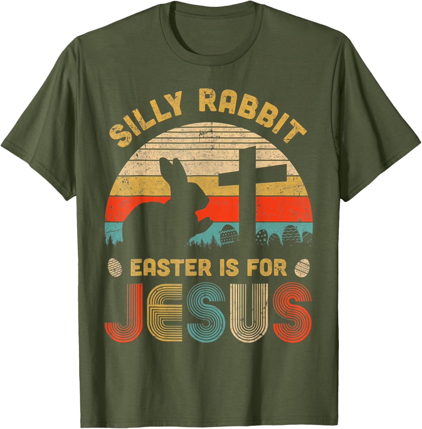 Silly Rabbit Easter is for Jesus T-Shirt – Fun Christian Apparel for All - 3