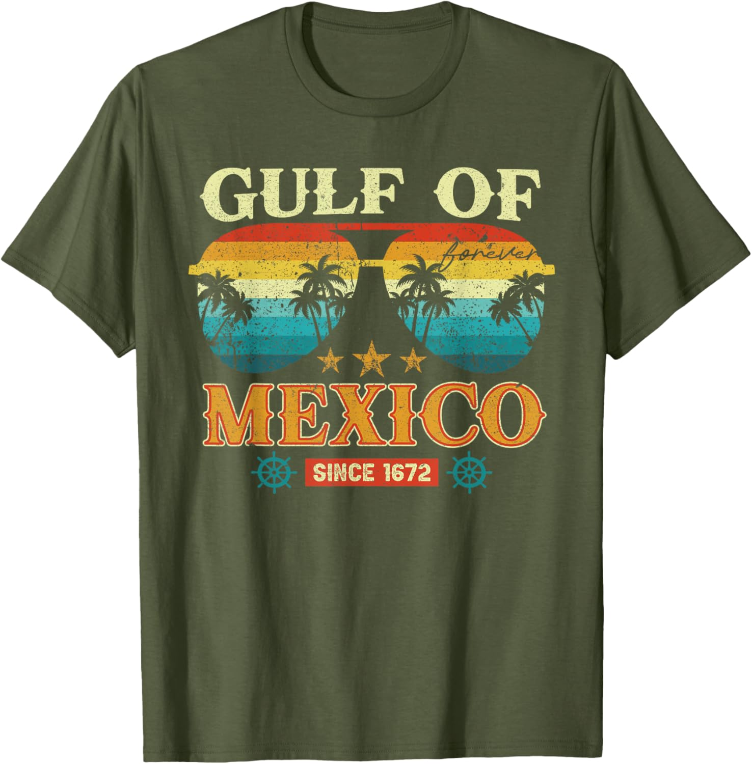 Gulf of Mexico Vintage T-Shirt Retro Style Clothing for Beach Lovers - 22