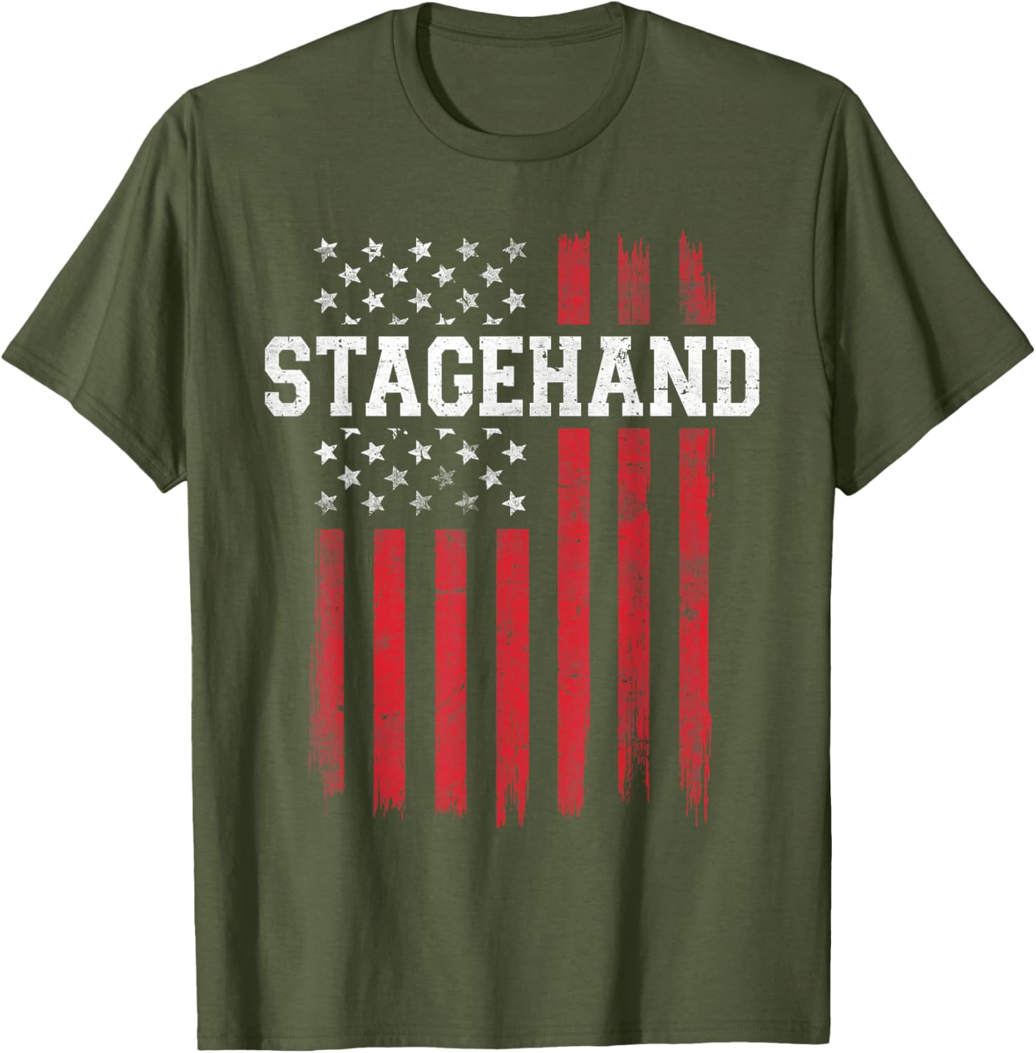 Stagehand Proud American Flag T-Shirt for Patriotic Stage Crew - 2